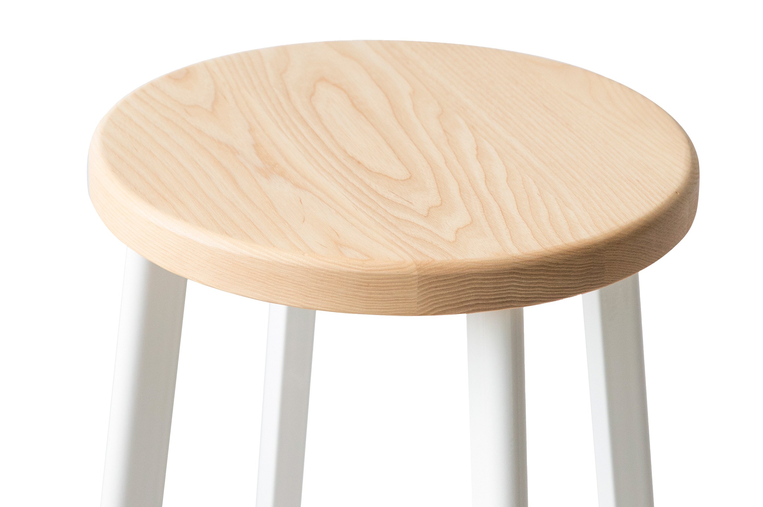 Jonty Barstool 66cm – White / Ash Wood Seat 4