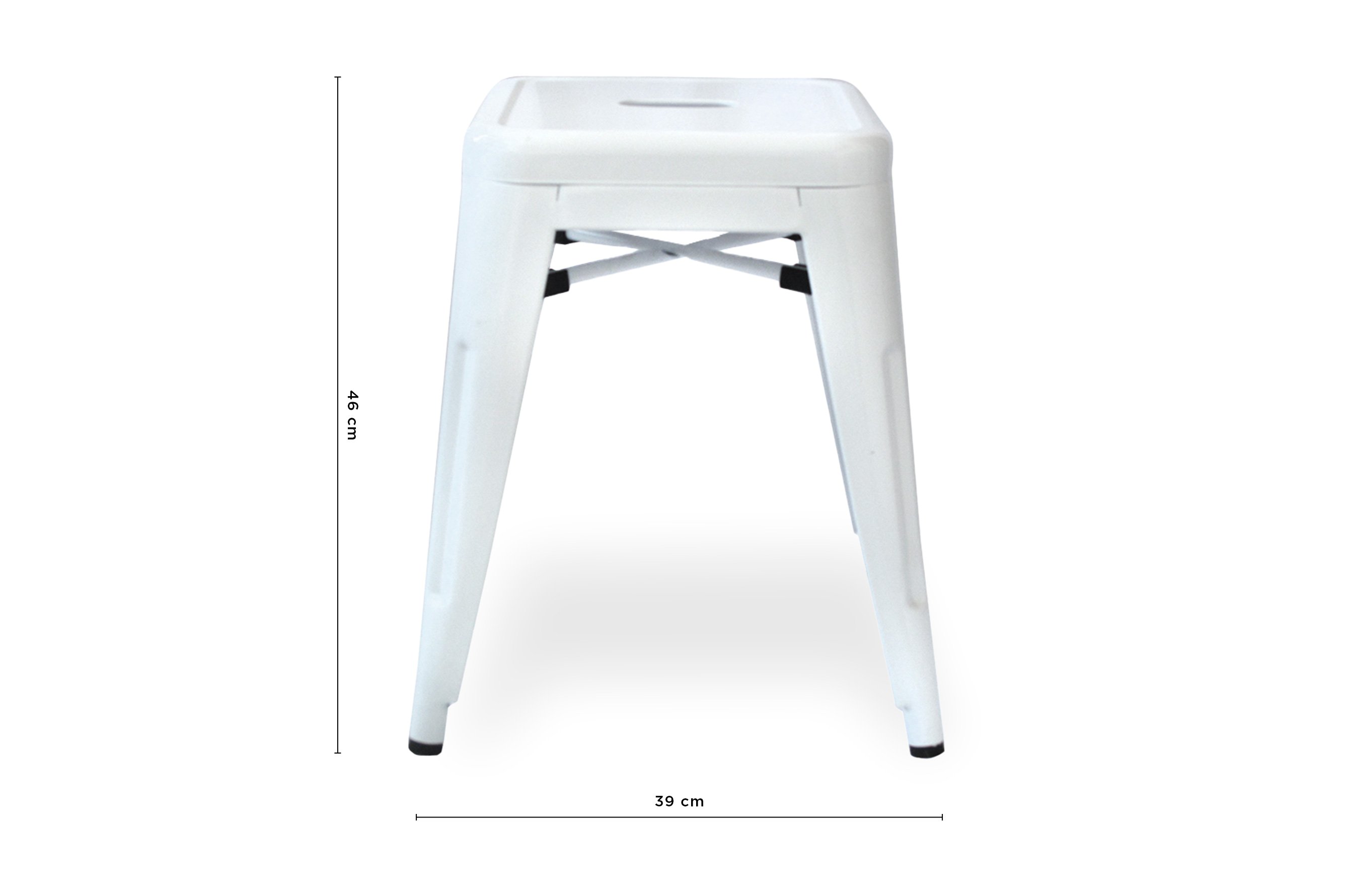 Amelie Stool 46cm – White 3