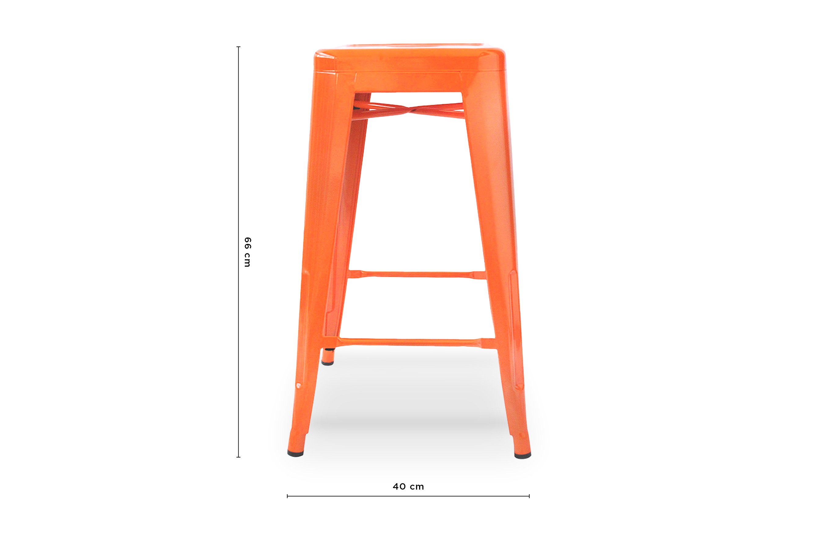 Amelie Stool 66cm – Orange 4