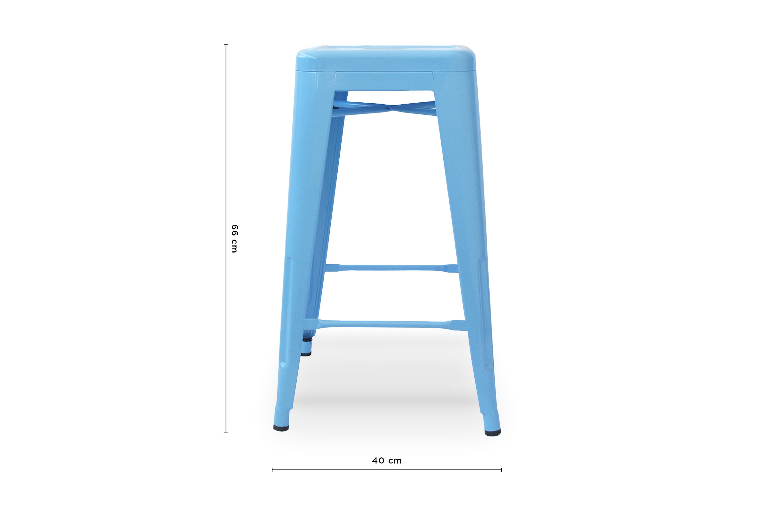 Amelie Stool 66cm – Light Blue 4