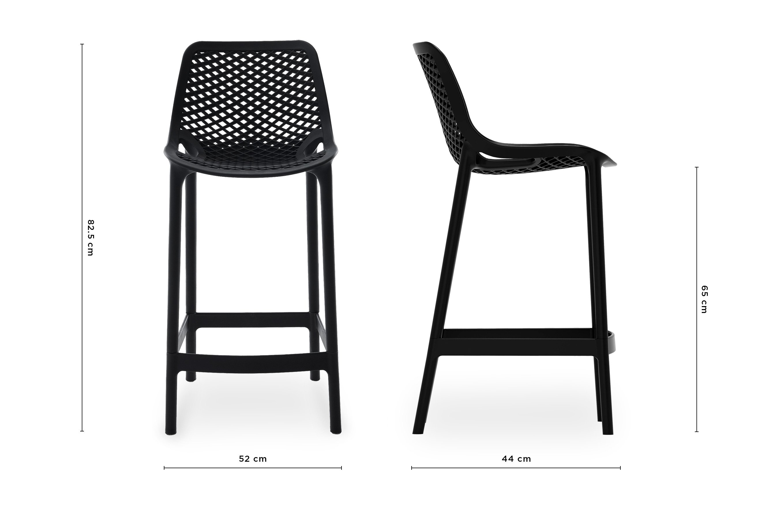 Soprano Barstool 65cm – Black 4
