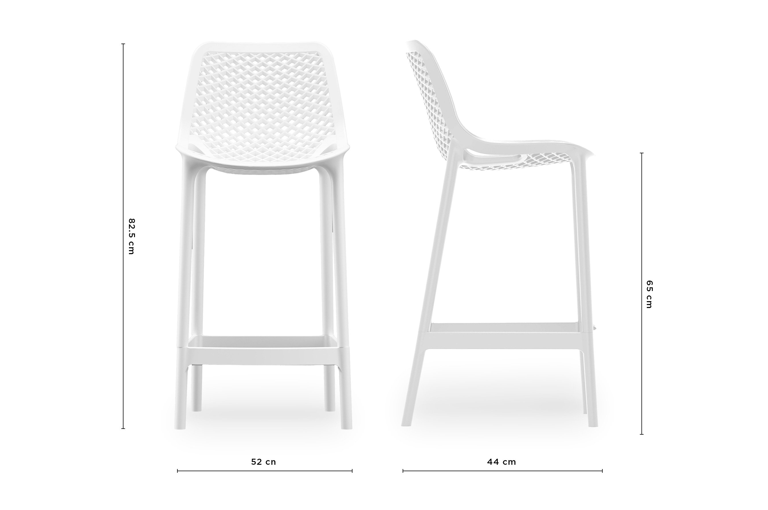 Soprano Barstool 65cm – White 4
