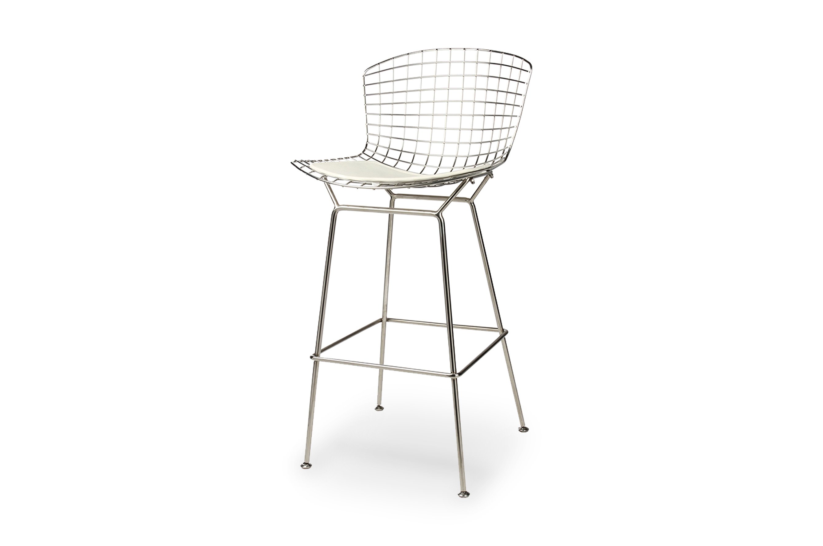 Replica Harry Bertoia Barstool 76 cm – White Seat 2