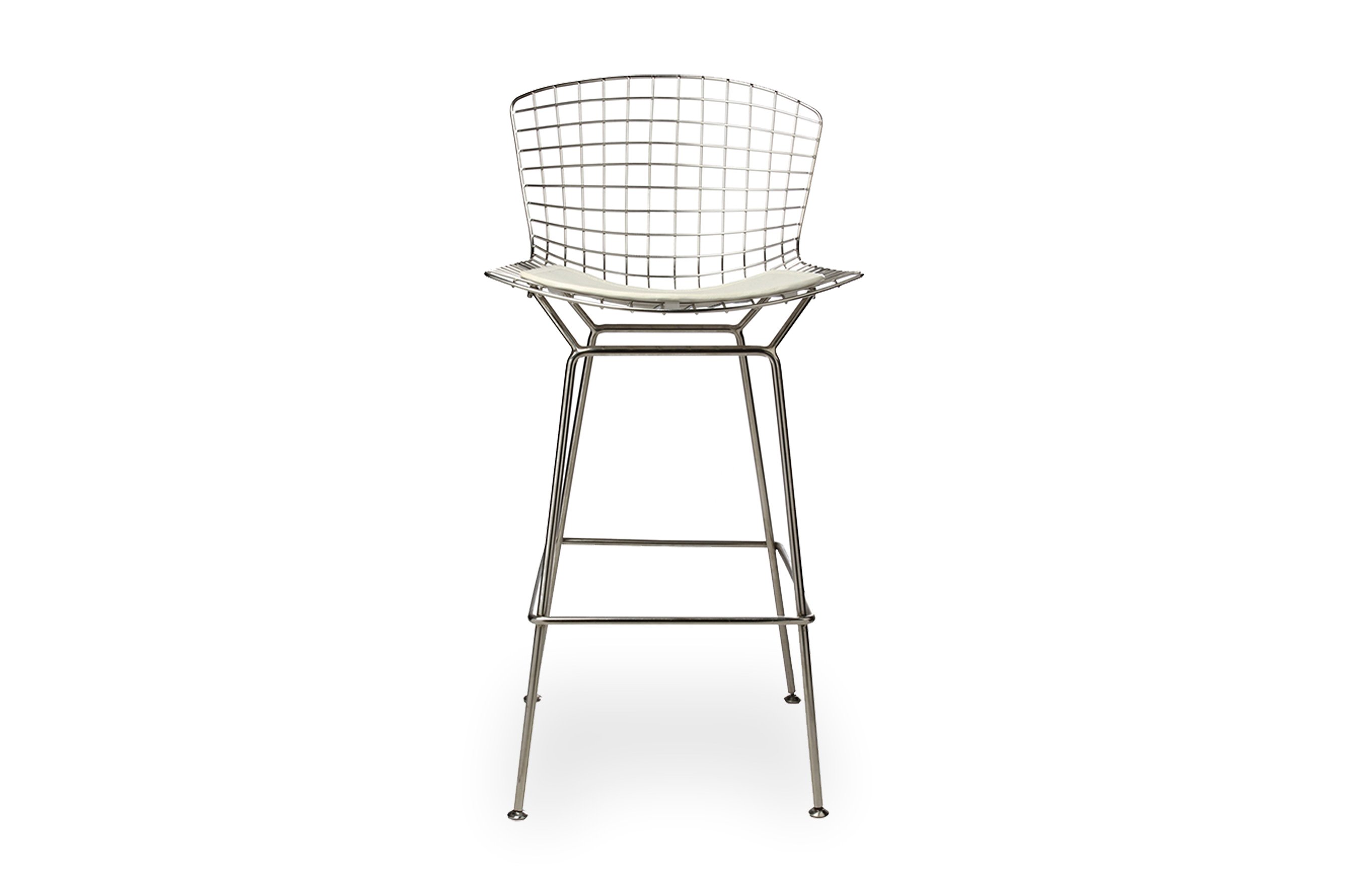 Replica Harry Bertoia Barstool 76 cm – White Seat 1