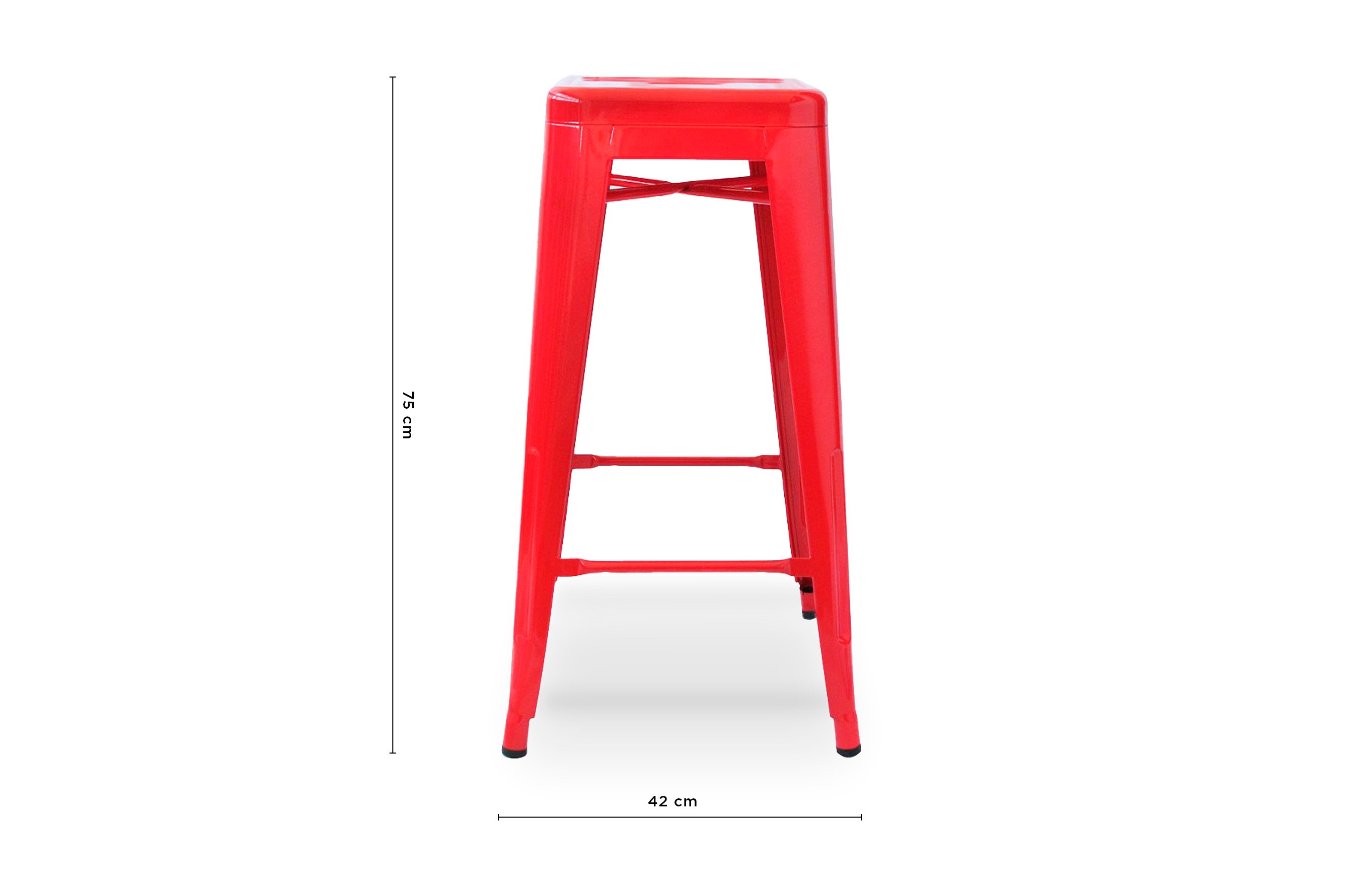 Amelie Stool 75cm – Red 4
