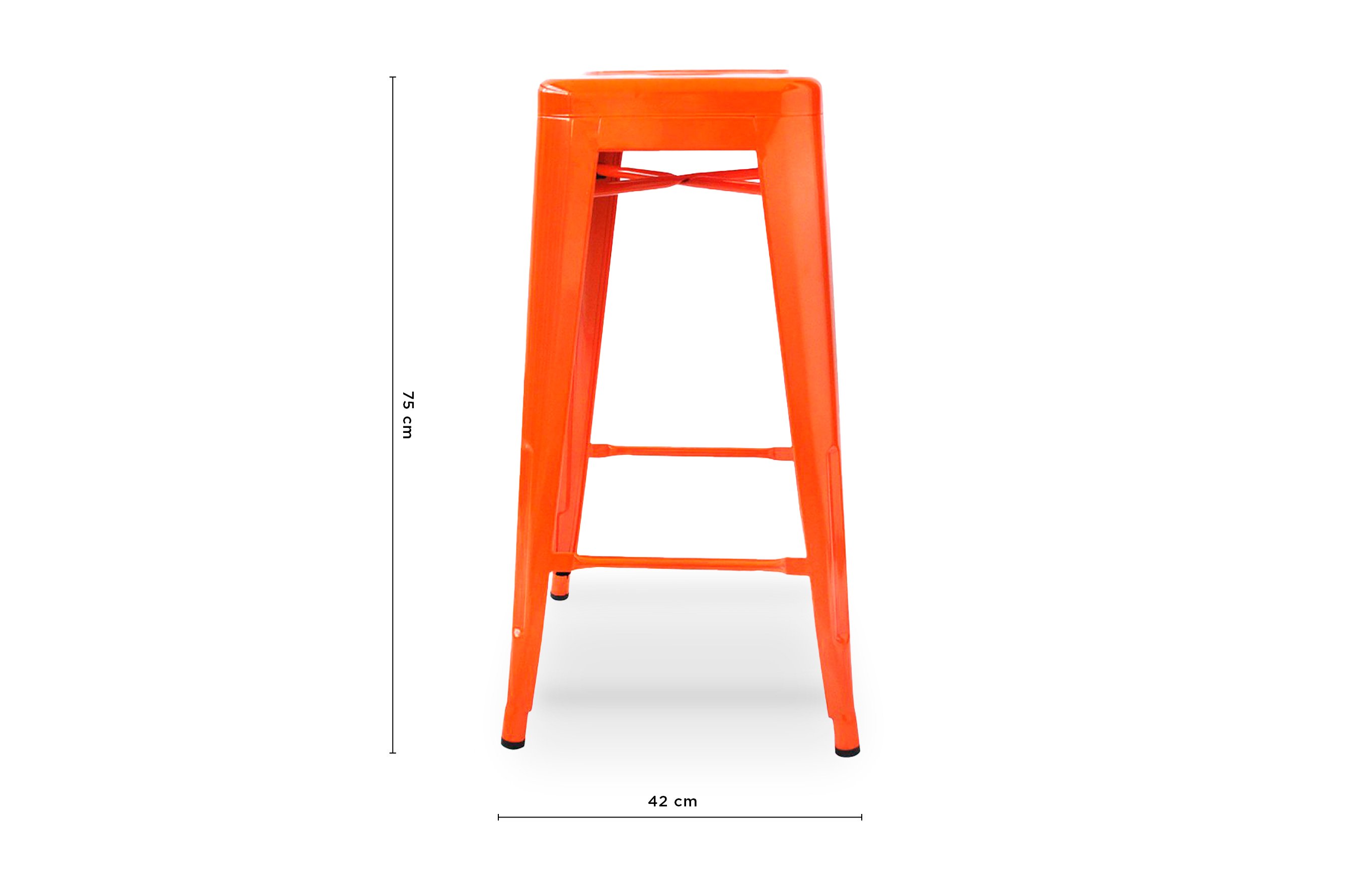 Amelie Stool 75cm – Orange 4