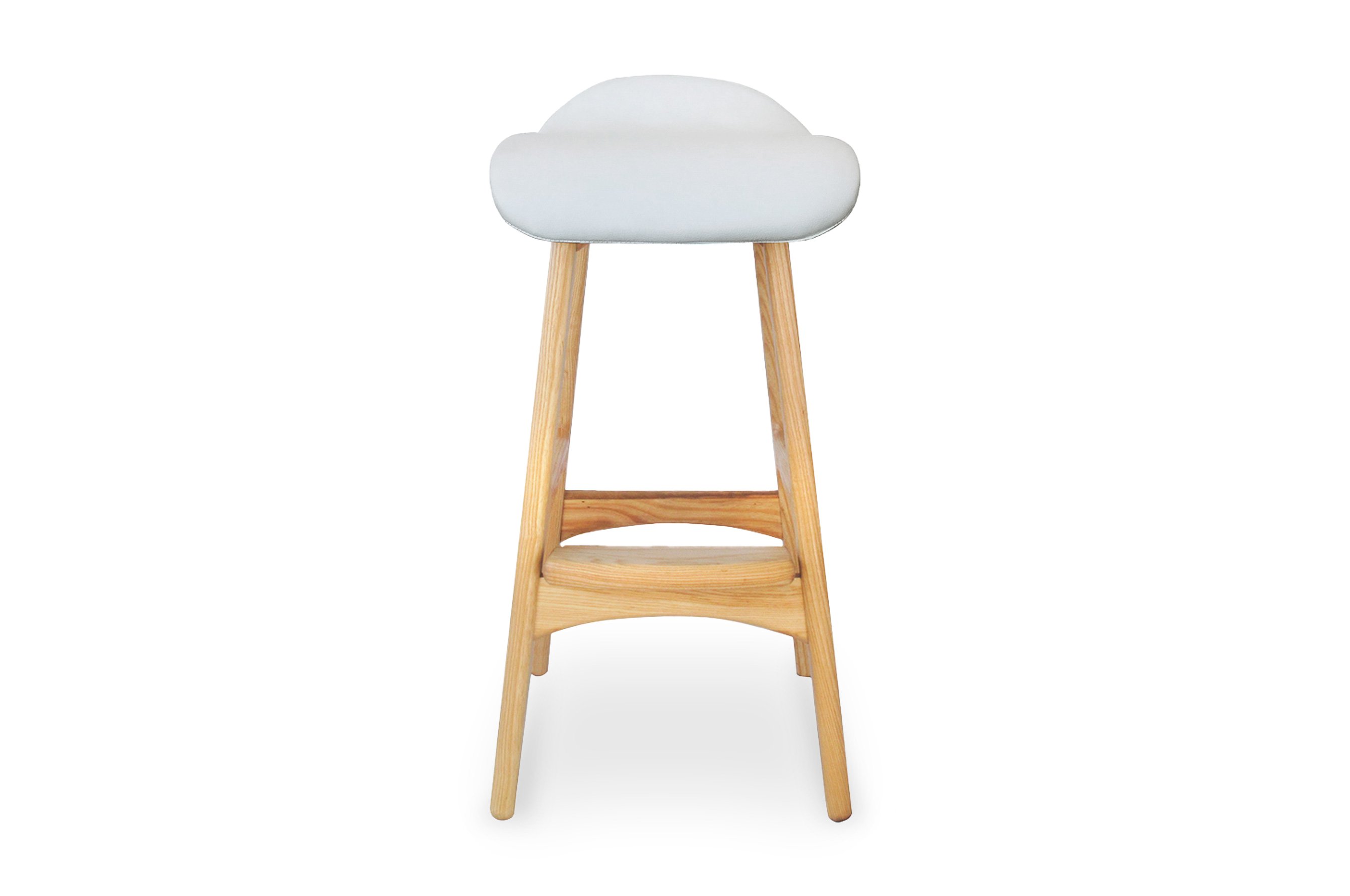 Replica Erik Buch Barstool – Ash / White 65 cm 1