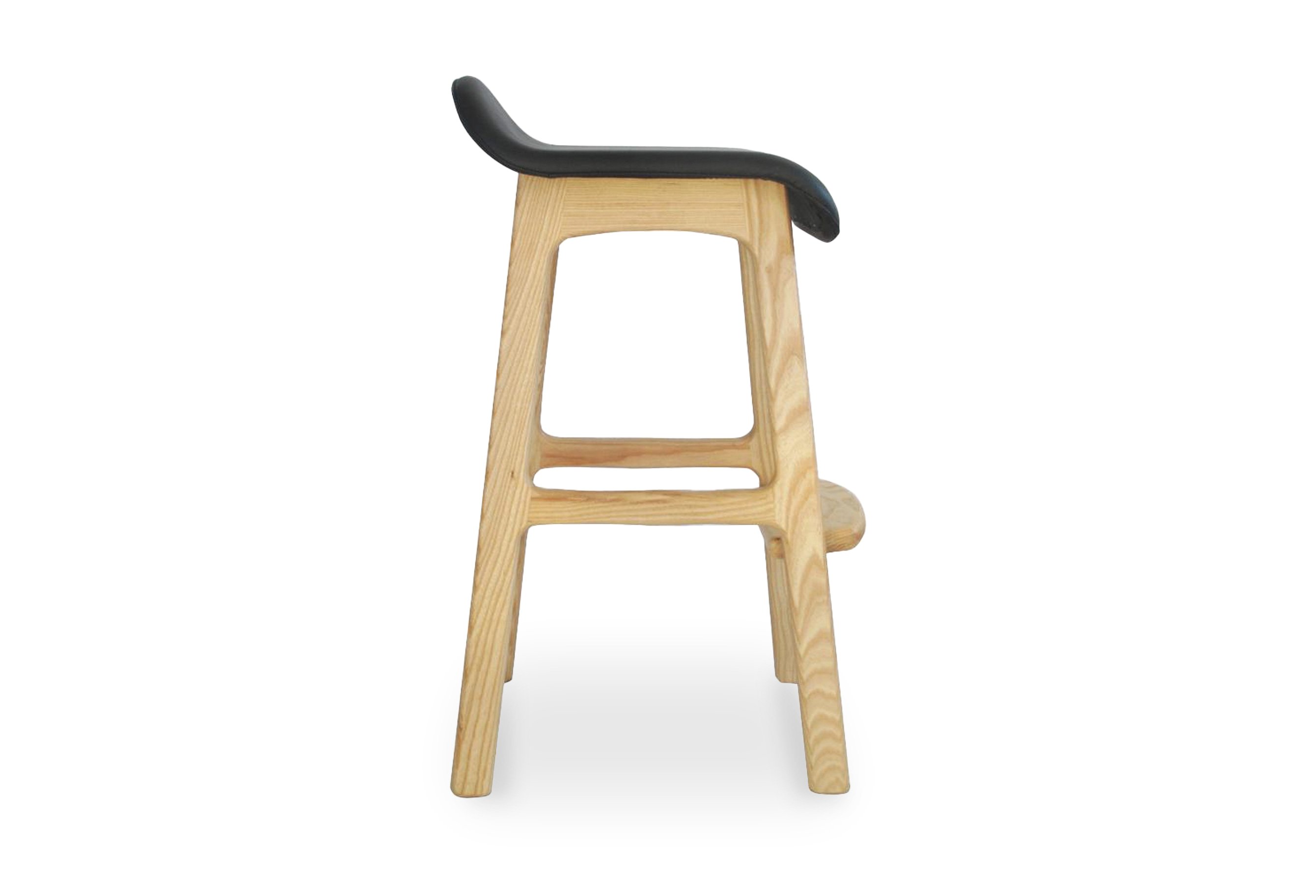Replica Erik Buch Barstool – Ash / Black 65 cm 3