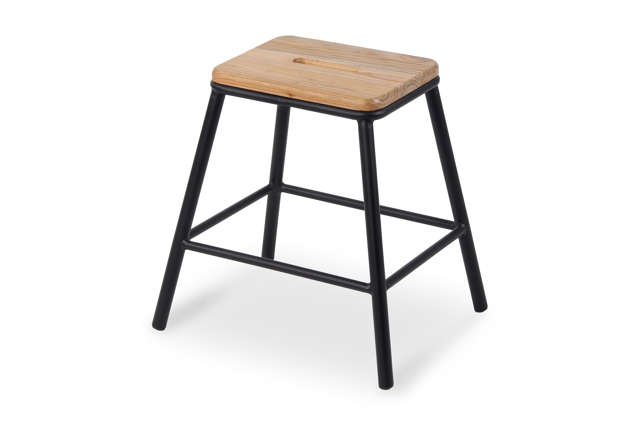 York Stool 46cm – Matt Black 3