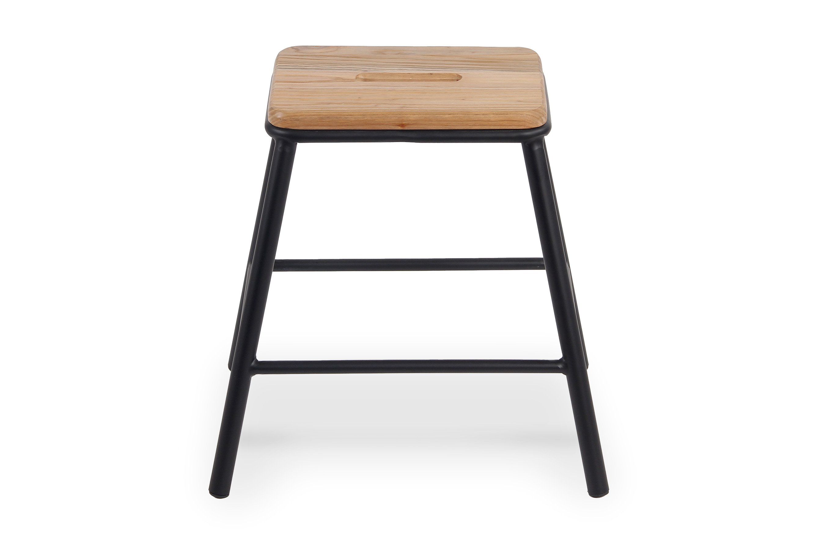 York Stool 46cm – Matt Black 1