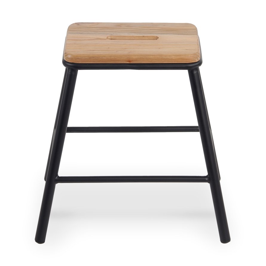 York Stool 46cm – Matt Black 17