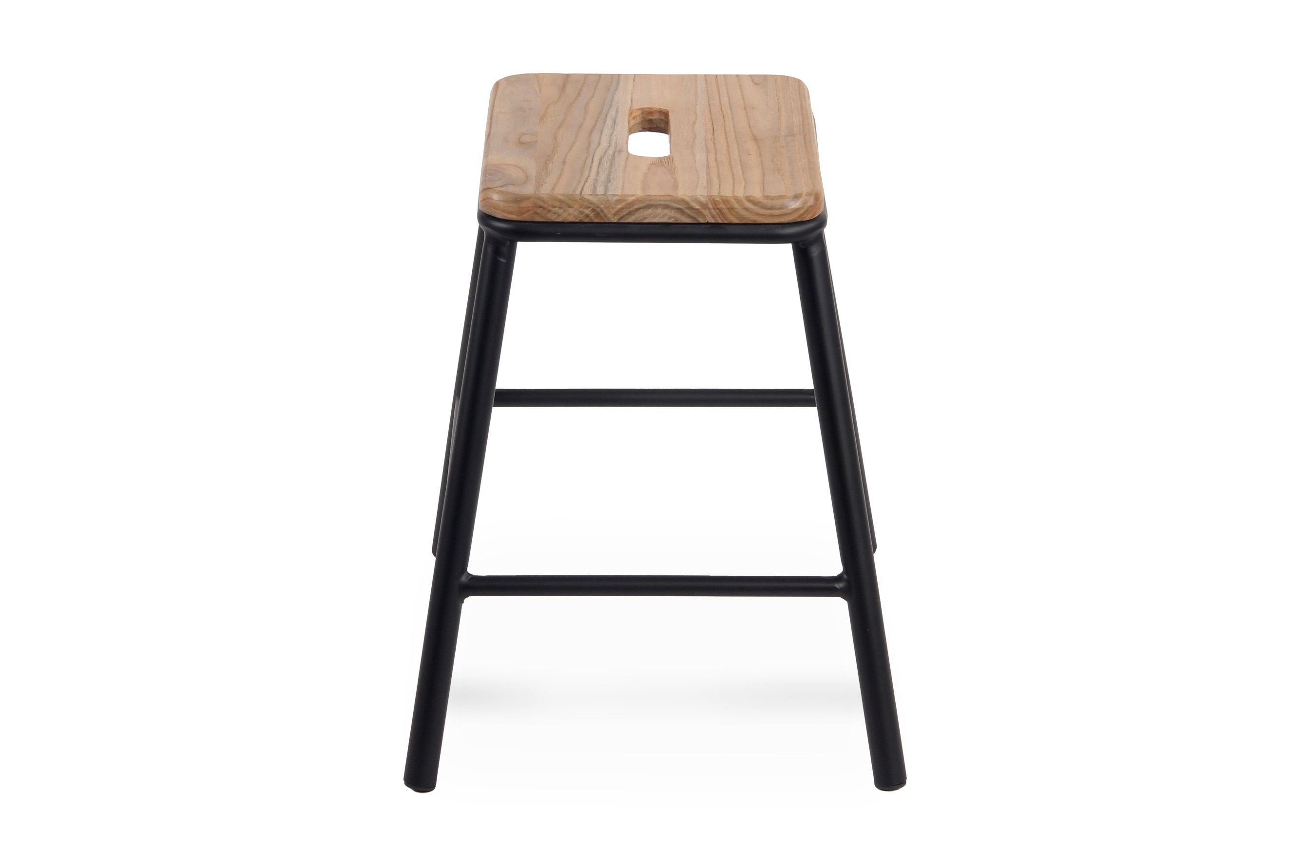 York Stool 46cm – Matt Black 4