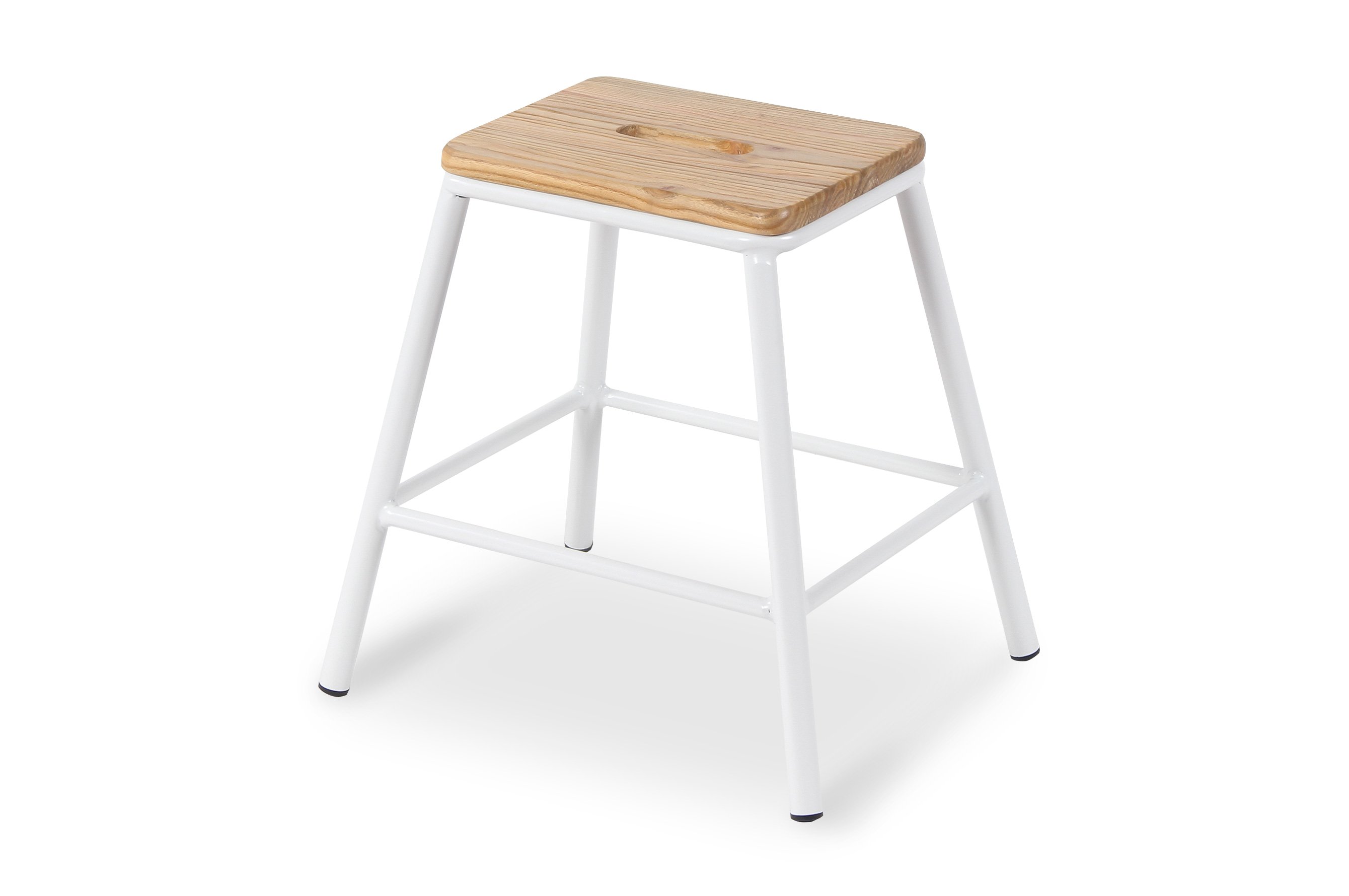 York Stool 46cm – Matt White 3