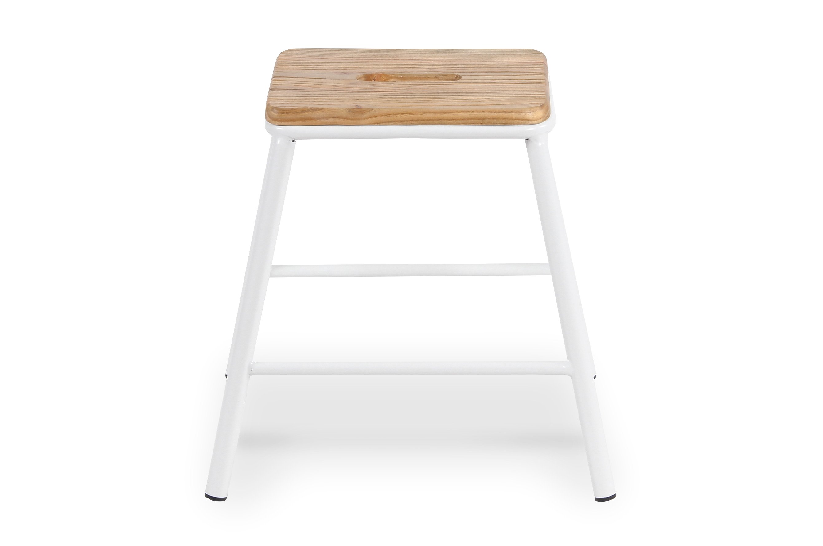 York Stool 46cm – Matt White 1