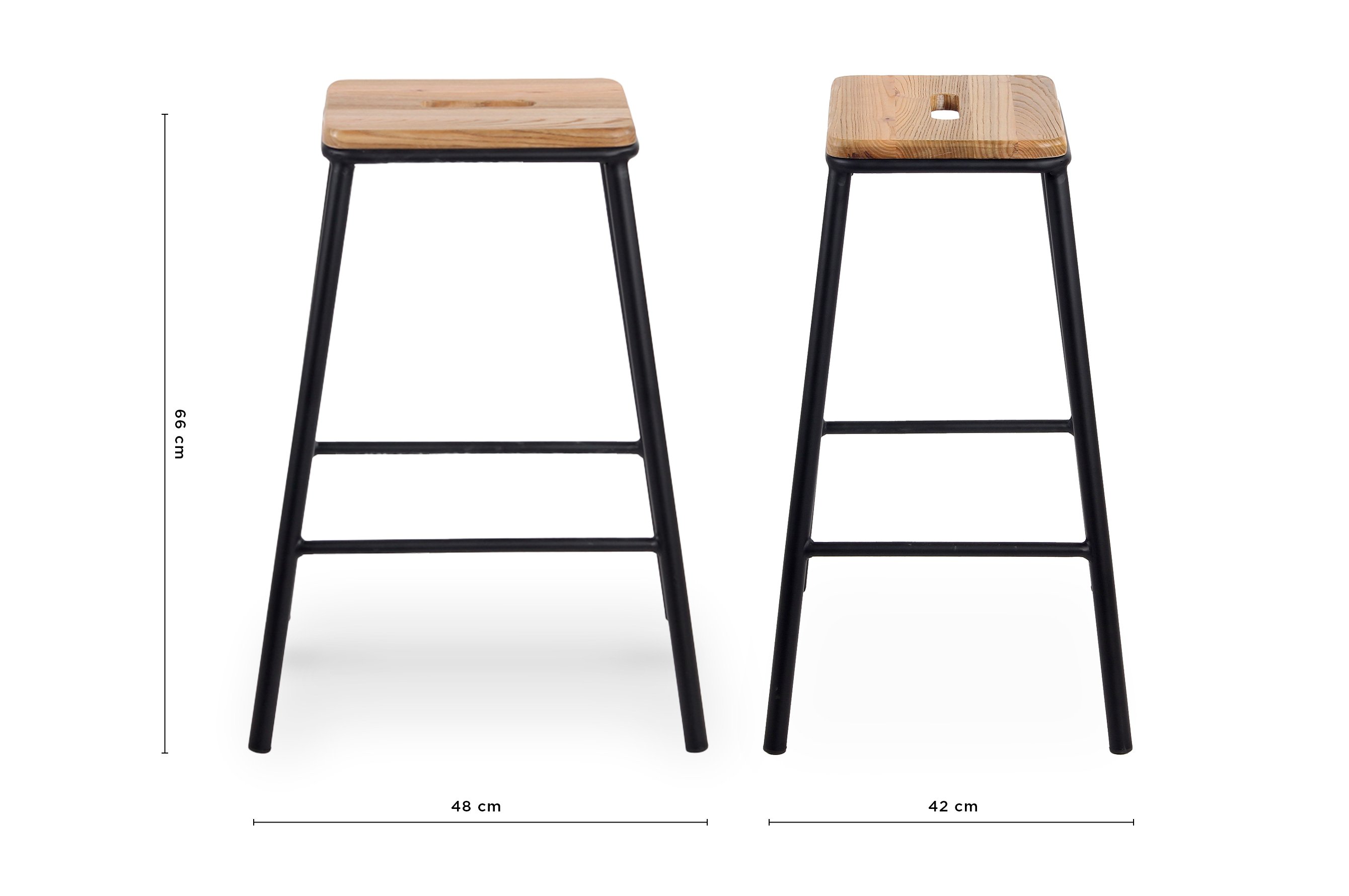 York Barstool 66cm – Matt Black 4