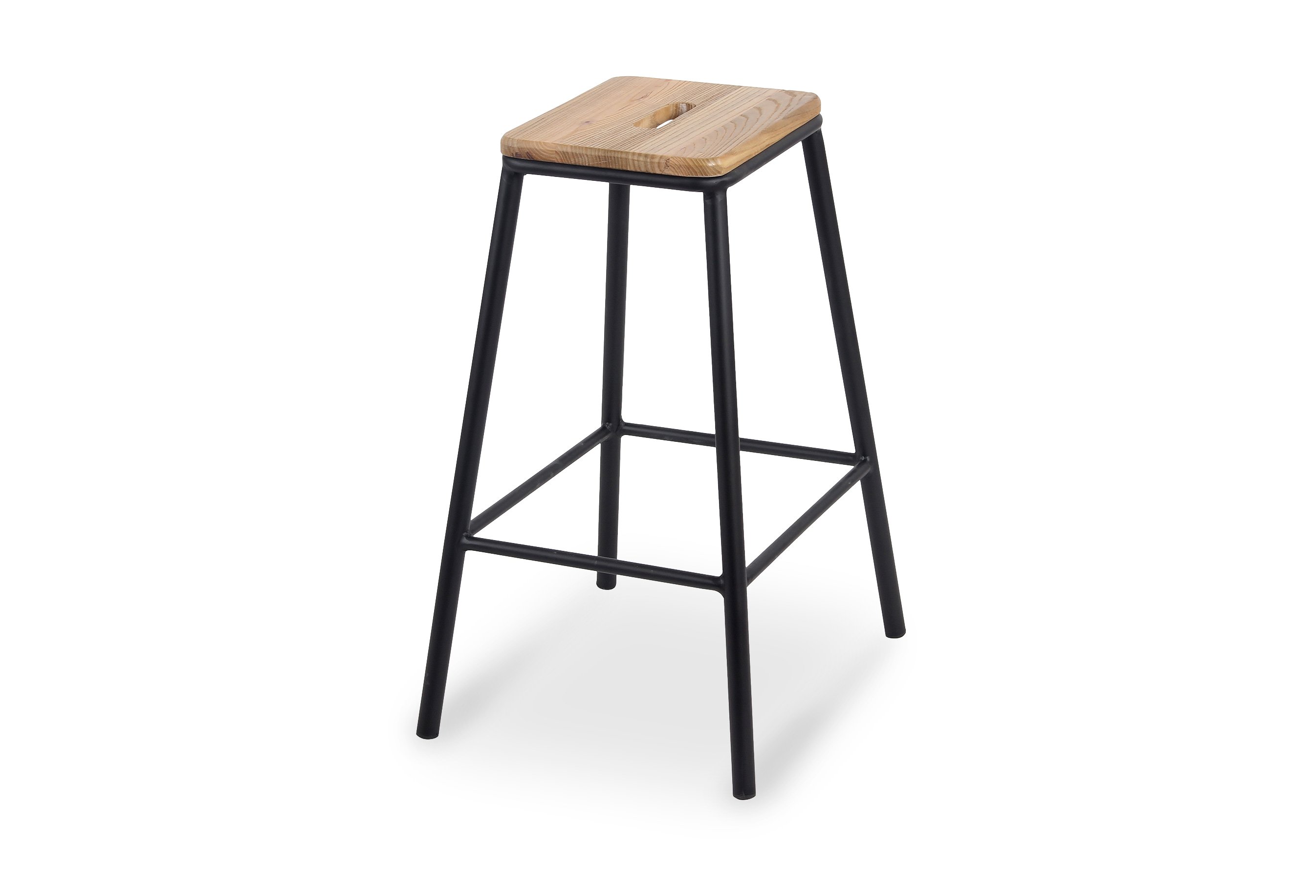 York Barstool 66cm – Matt Black 2