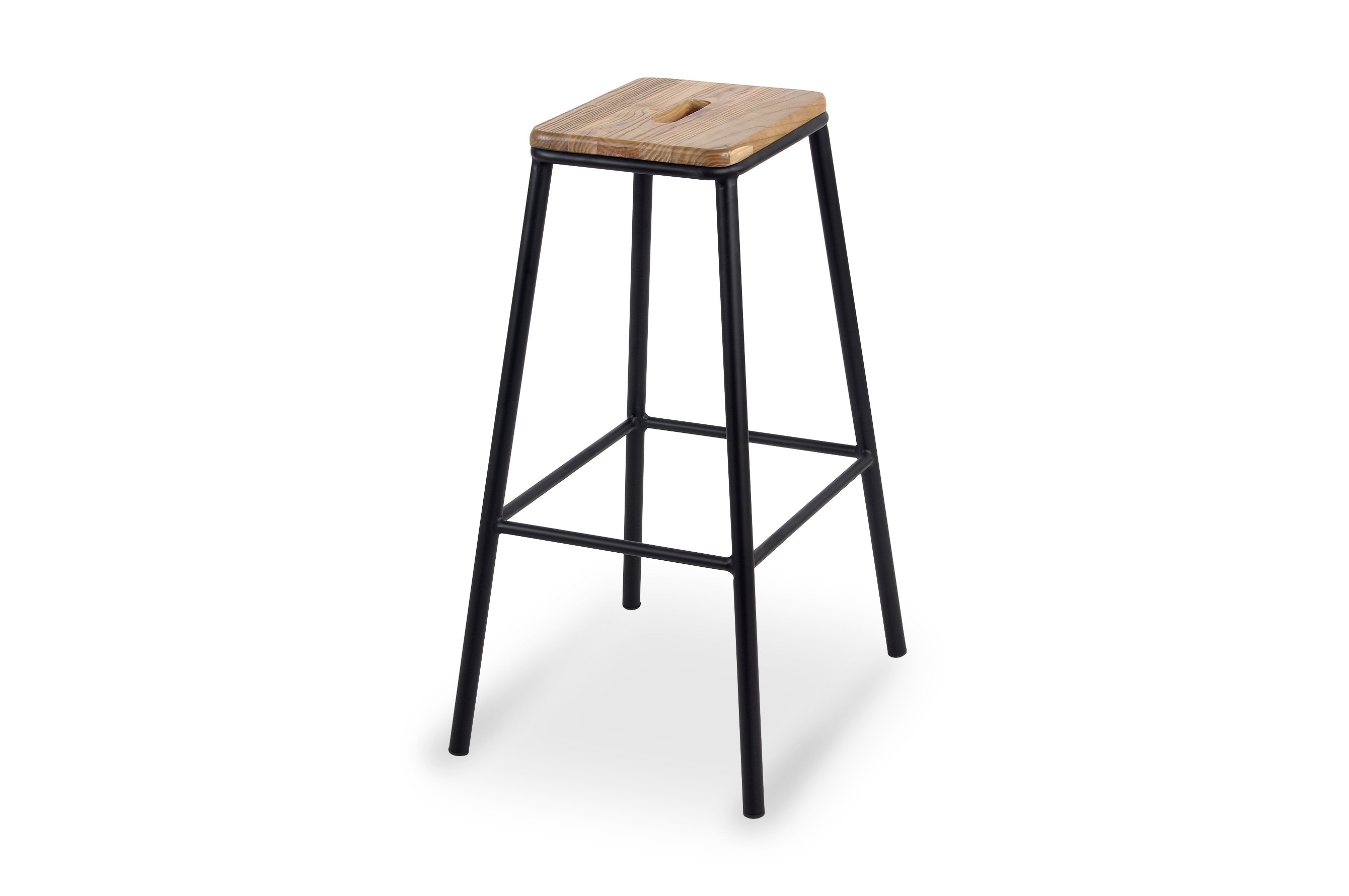 York Barstool 76cm – Matt Black 3