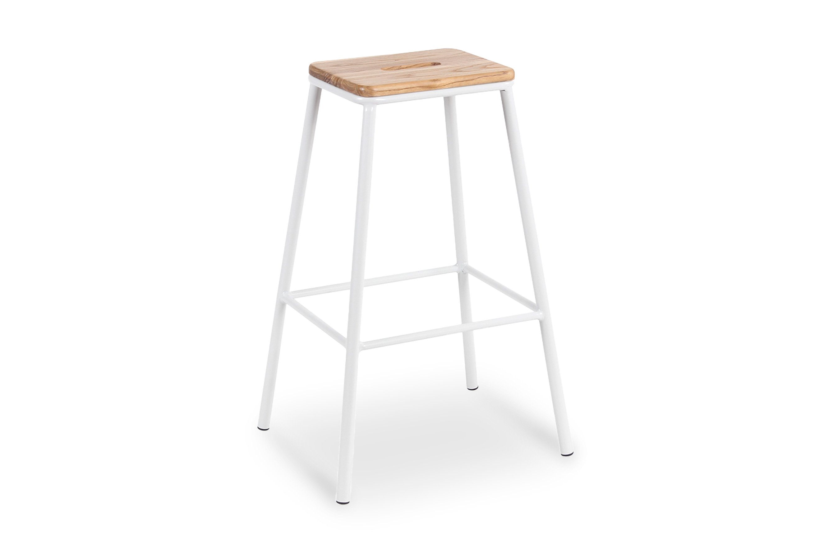 York Barstool 76cm – Matt White 3