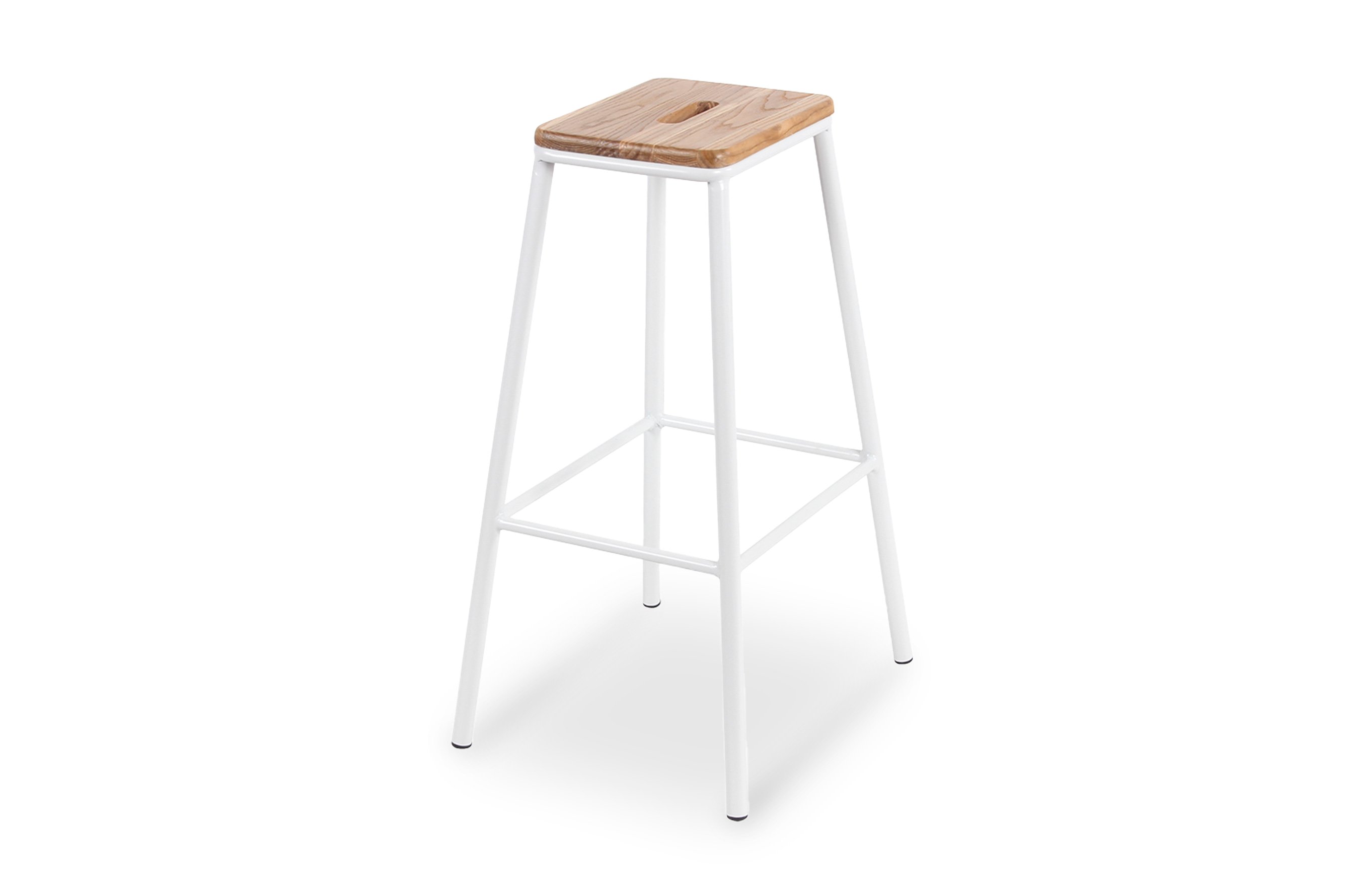 York Barstool 76cm – Matt White 2