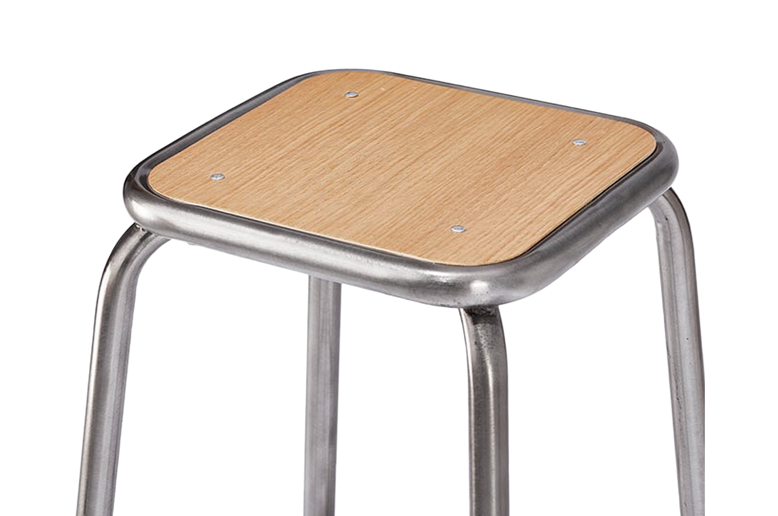 École Bistro Barstool 65cm – Gunmetal / Natural Top 3