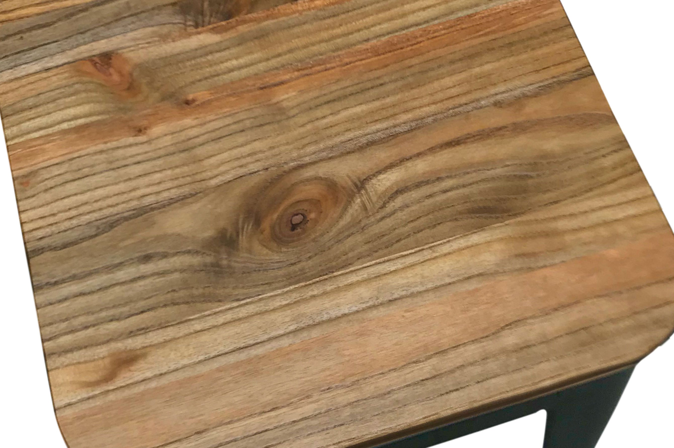 Amelie Stool 66cm – Matt Black / Natural Elm Wood 3