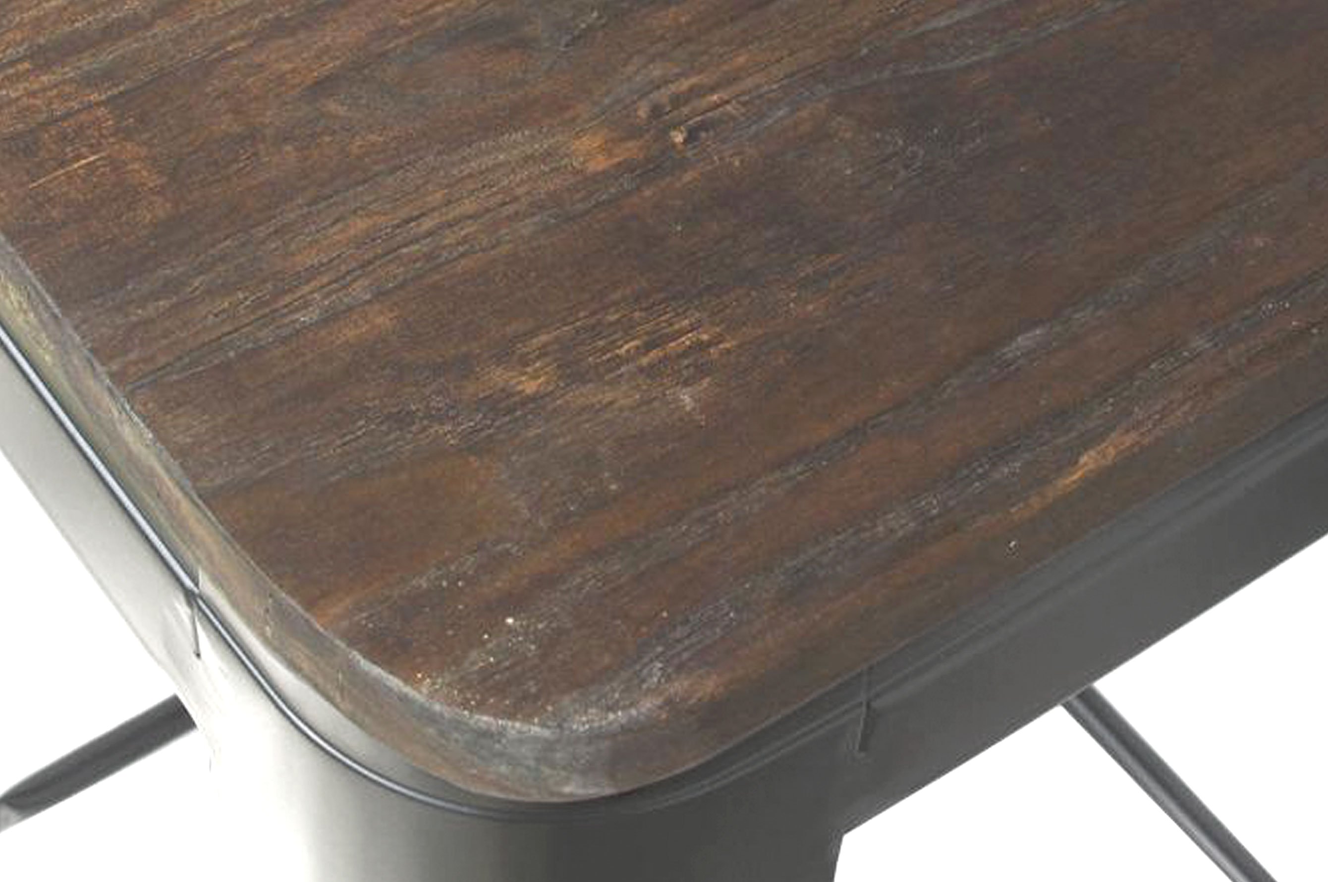 Amelie Stool 75cm – Industrial/Dark Elm Wood 3