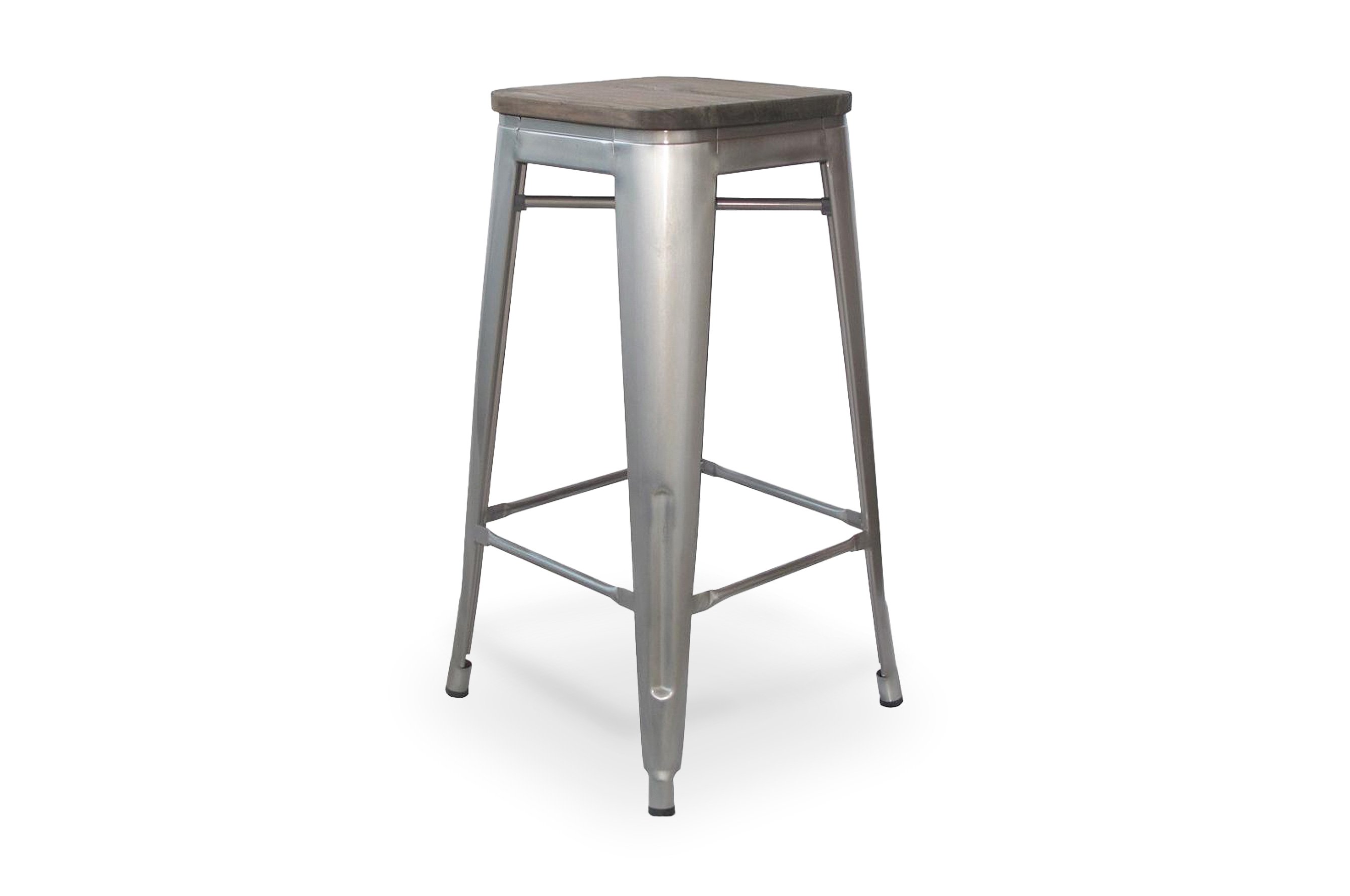 Amelie Stool 75cm – Industrial/Dark Elm Wood 2
