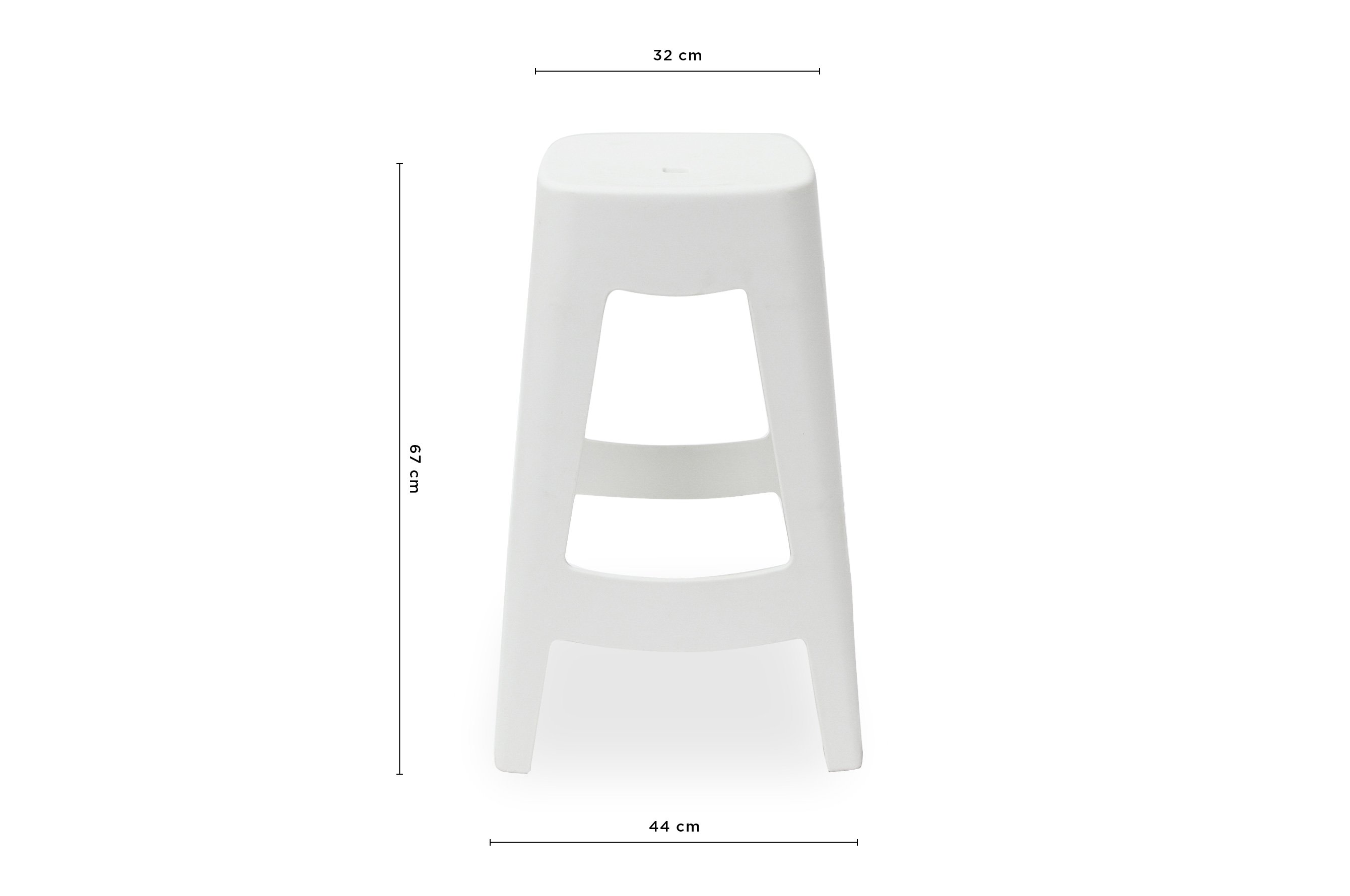 Torre Stool 67cm – White 4