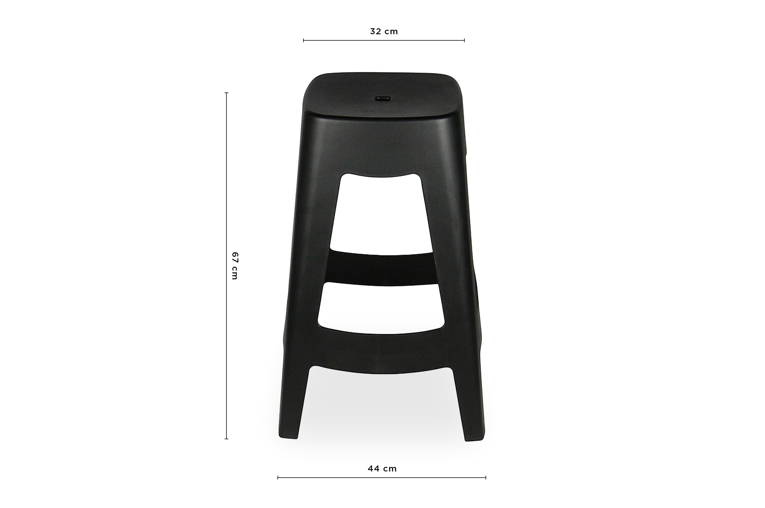 Torre Stool 67cm – Black 4