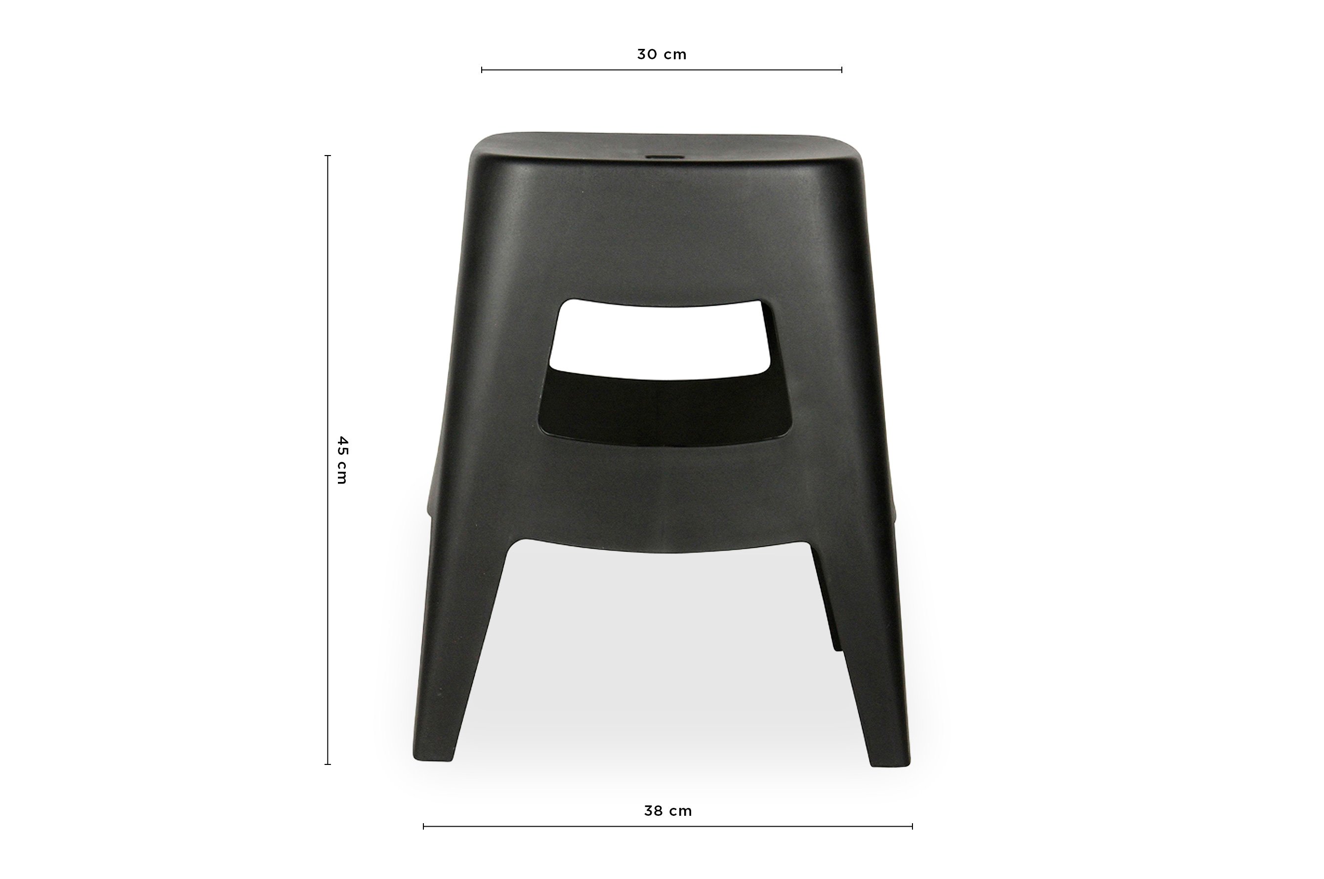 Torre Stool 45cm – Black 3