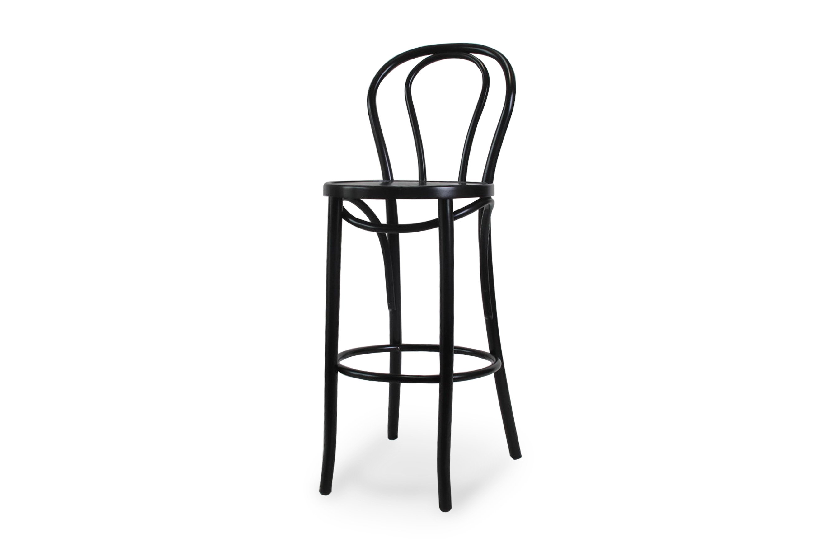 Vienna Bentwood Barstool 75cm – Black 2