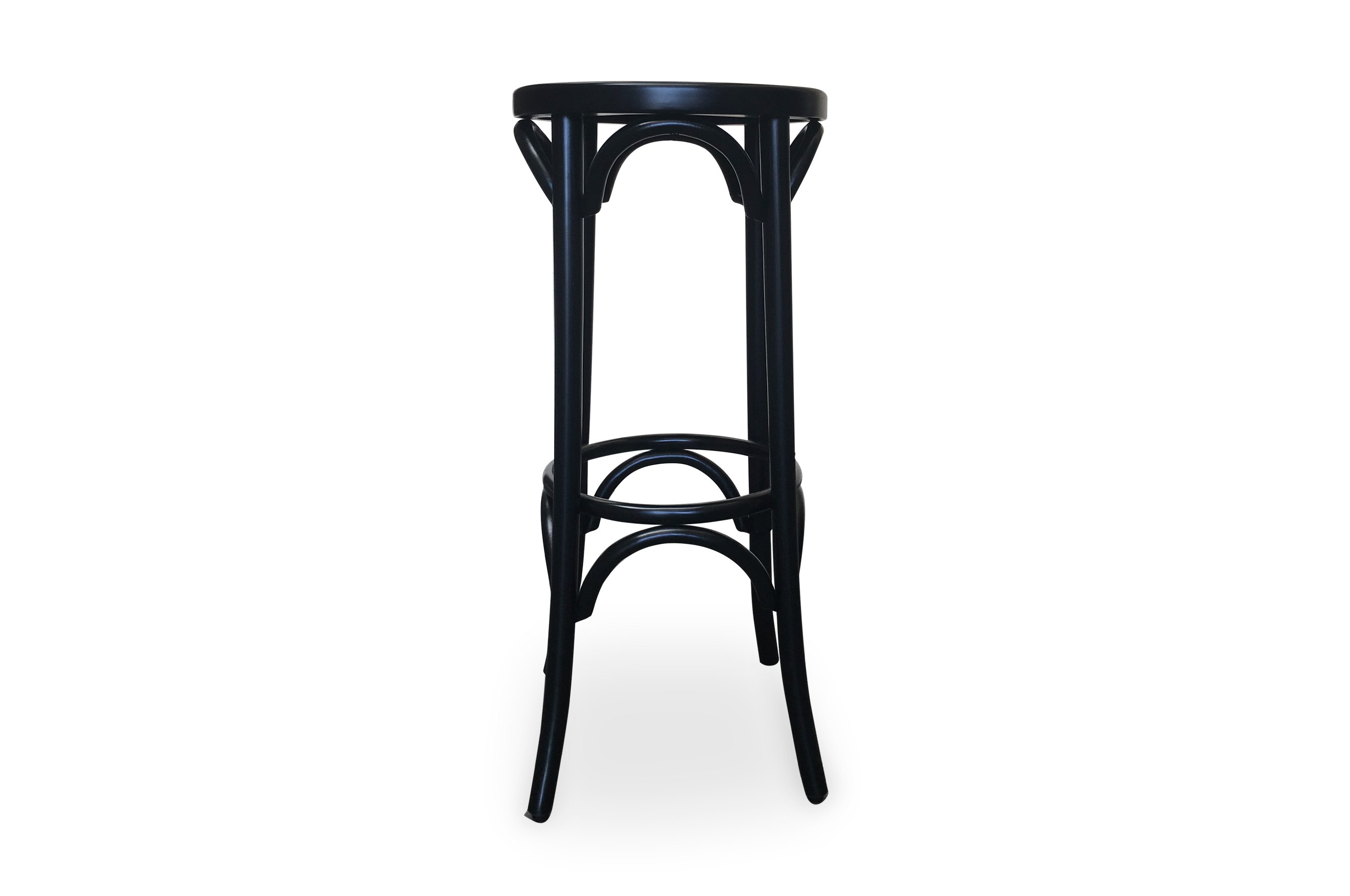 St Anton Bentwood Barstool 80cm – Black 1