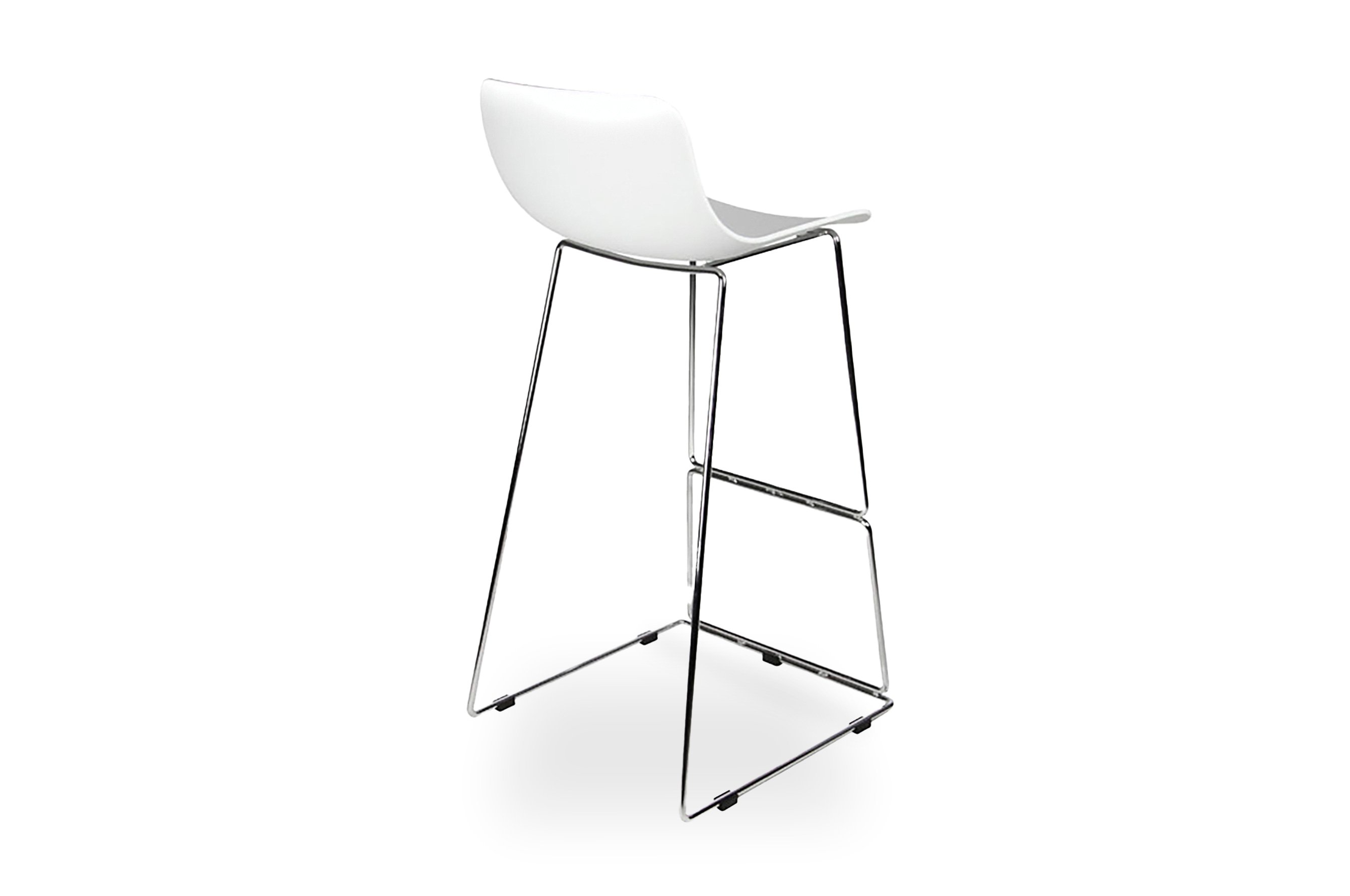 Zen Barstool 65 cm – White / Chrome 3