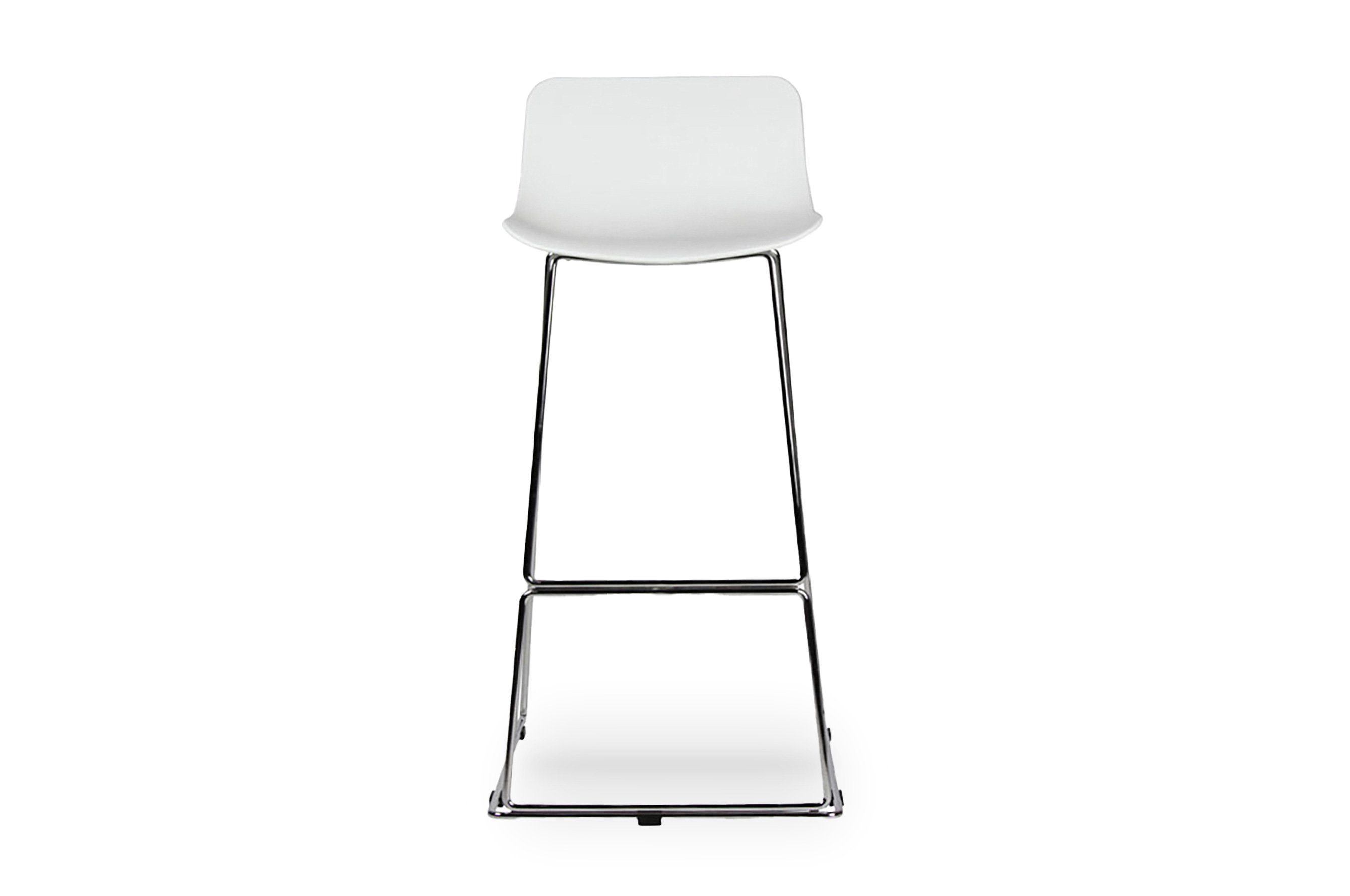 Zen Barstool 65 cm – White / Chrome 1