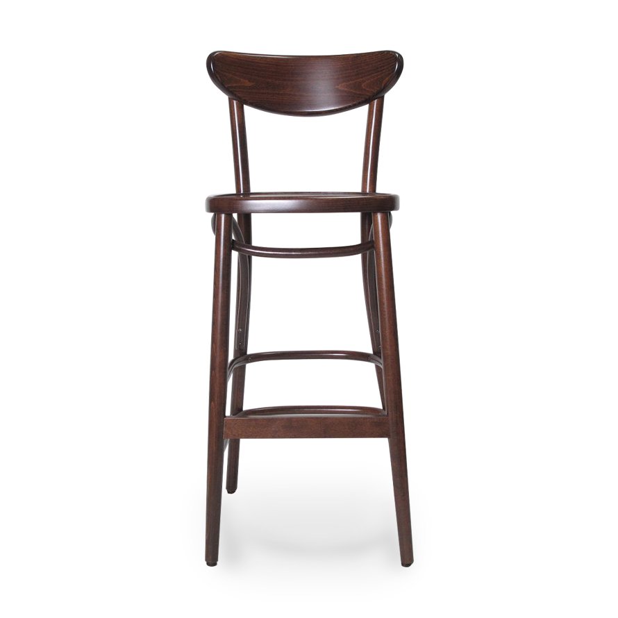 Graz Bentwood Barstool 75cm – Walnut 1