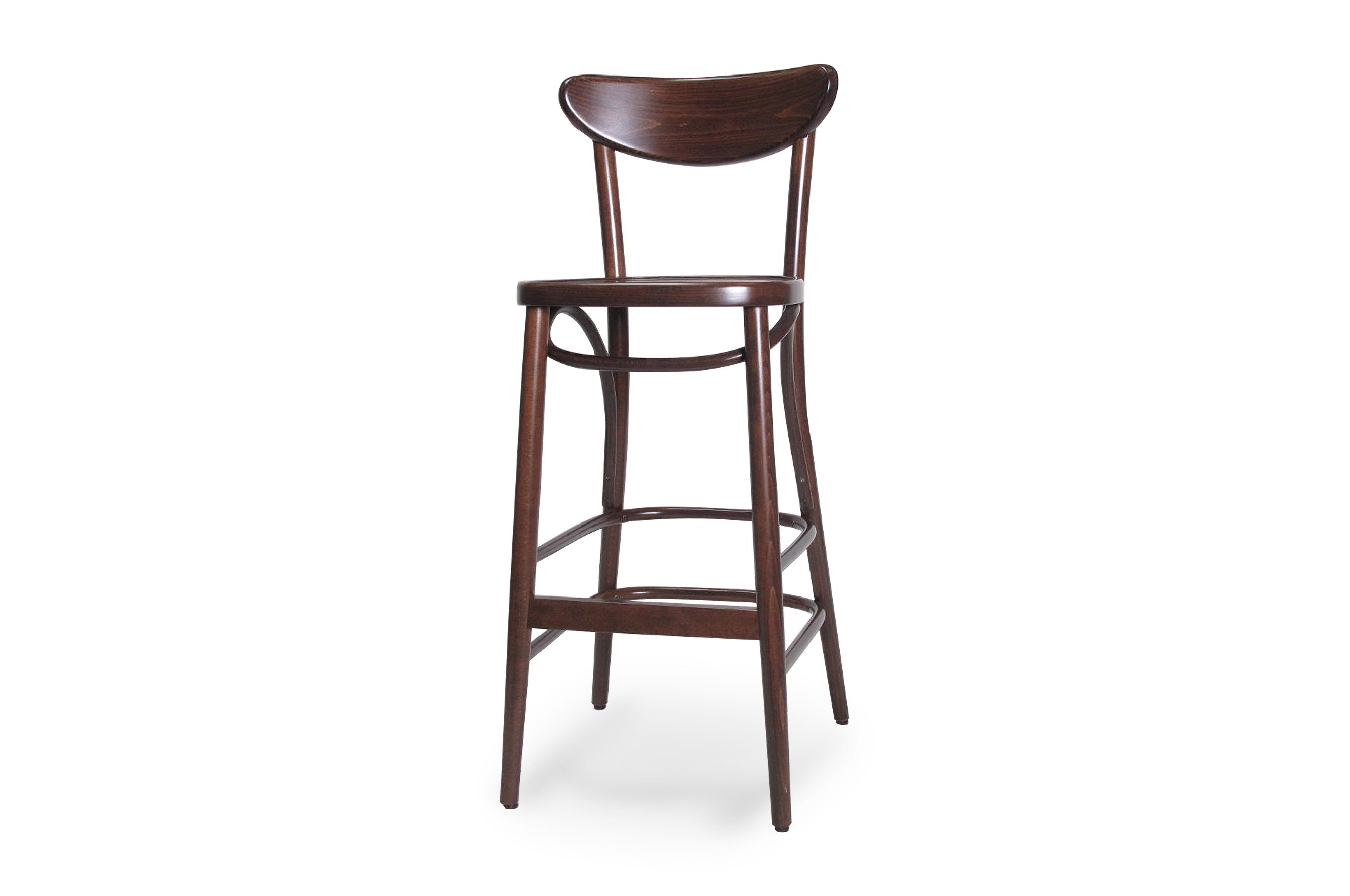 Graz Bentwood Barstool 75cm – Walnut 2