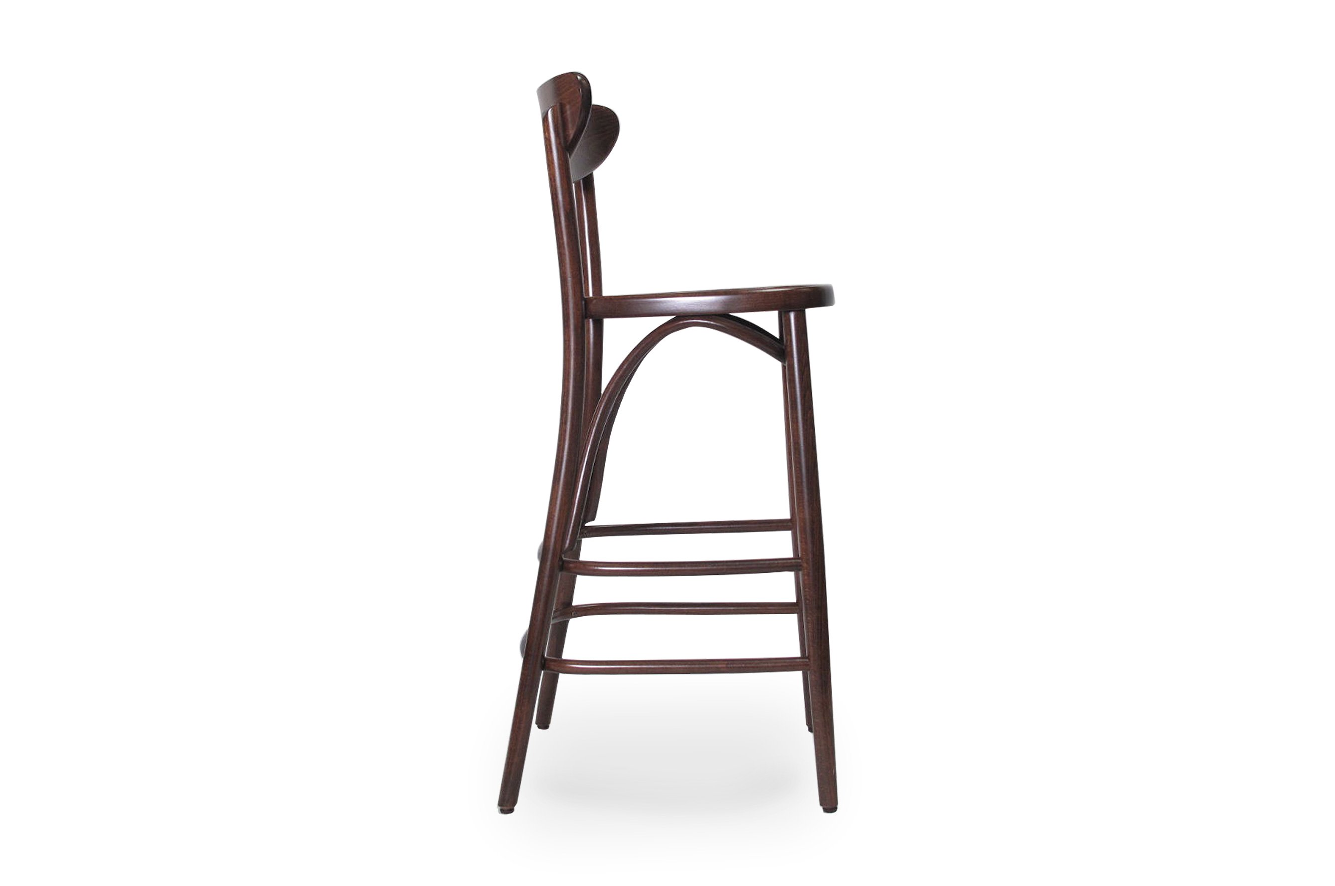 Graz Bentwood Barstool 75cm – Walnut 3