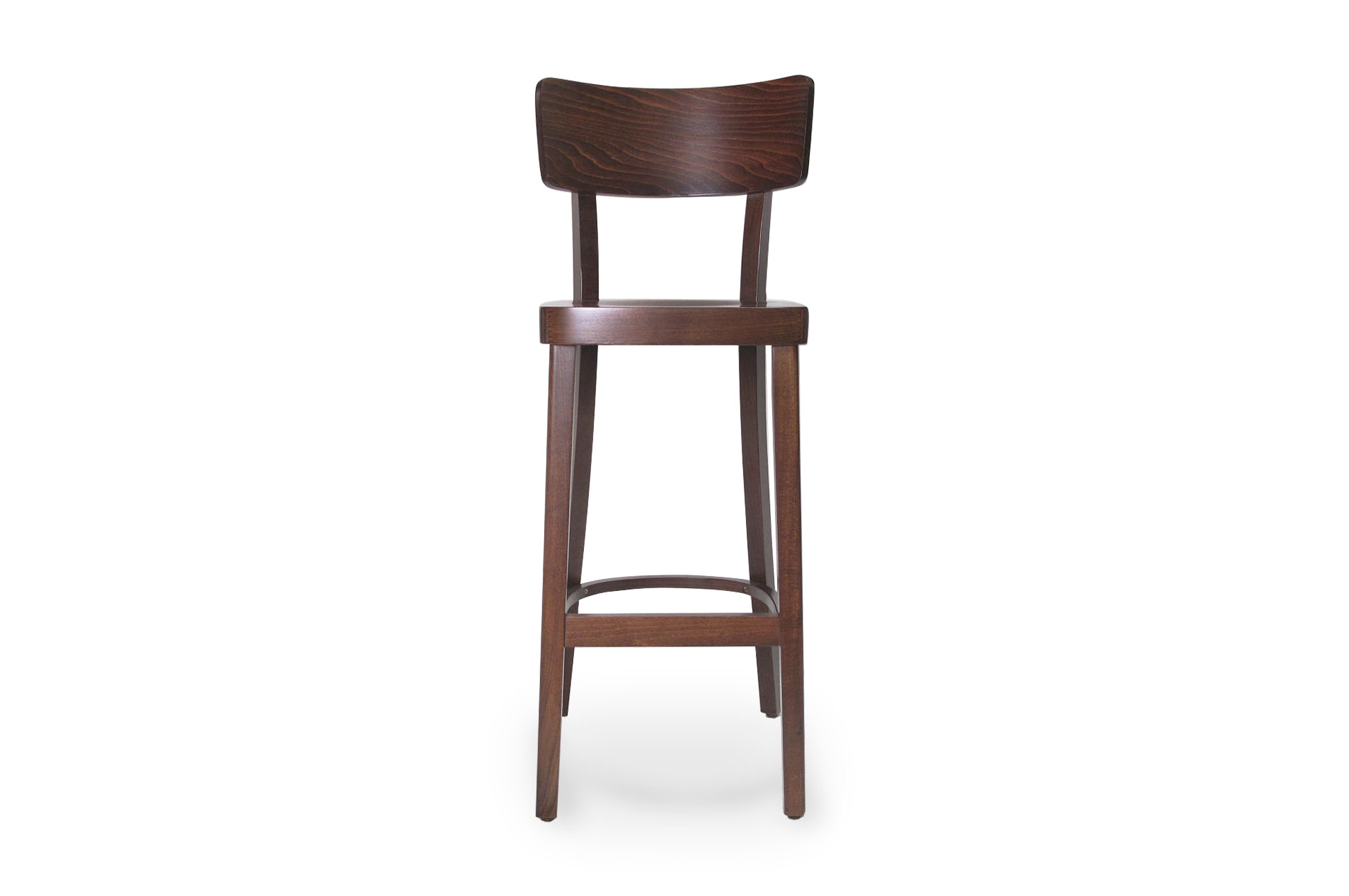 Salzburg Bentwood Barstool 75cm – Walnut 1