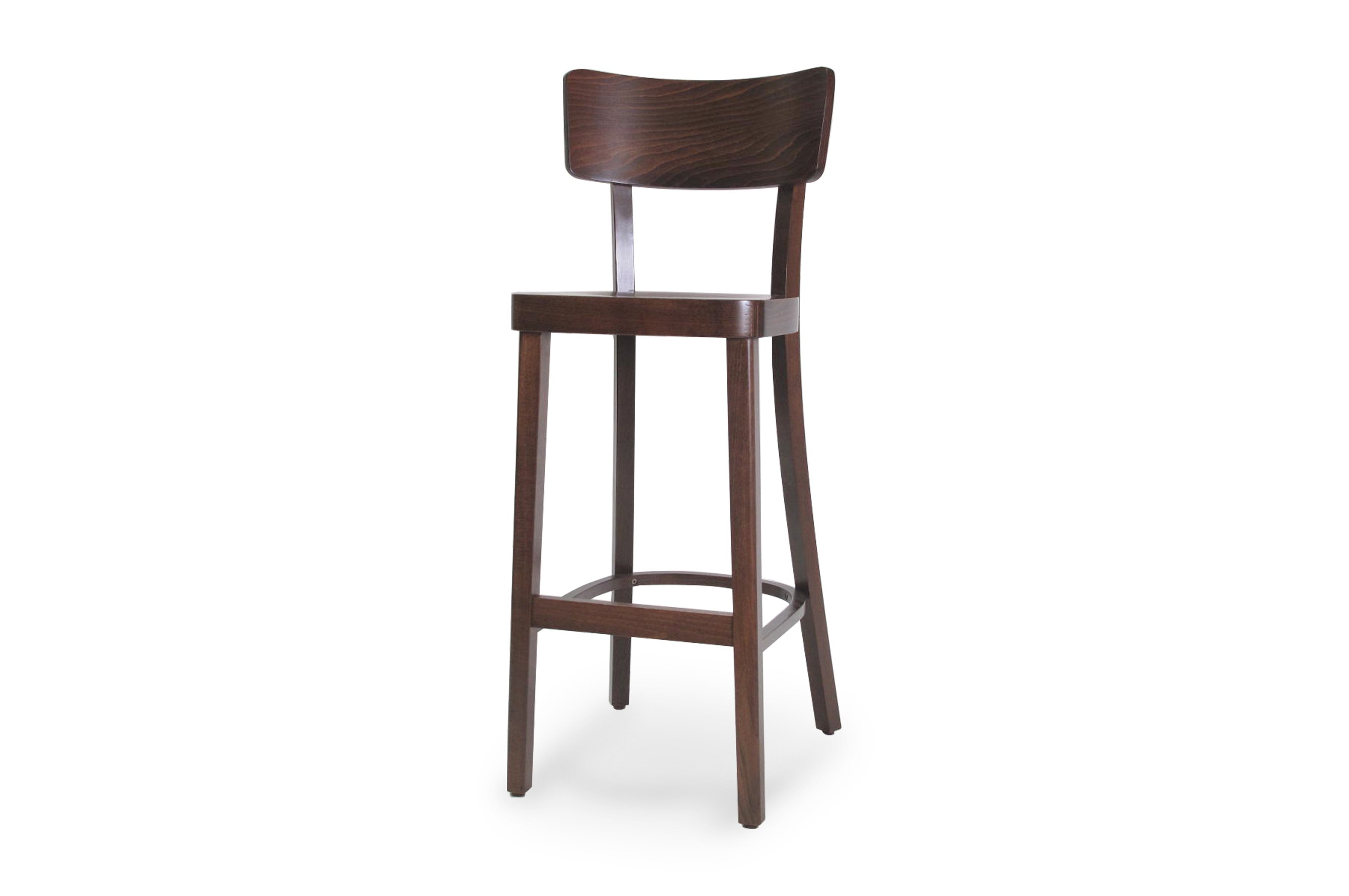 Salzburg Bentwood Barstool 75cm – Walnut 2