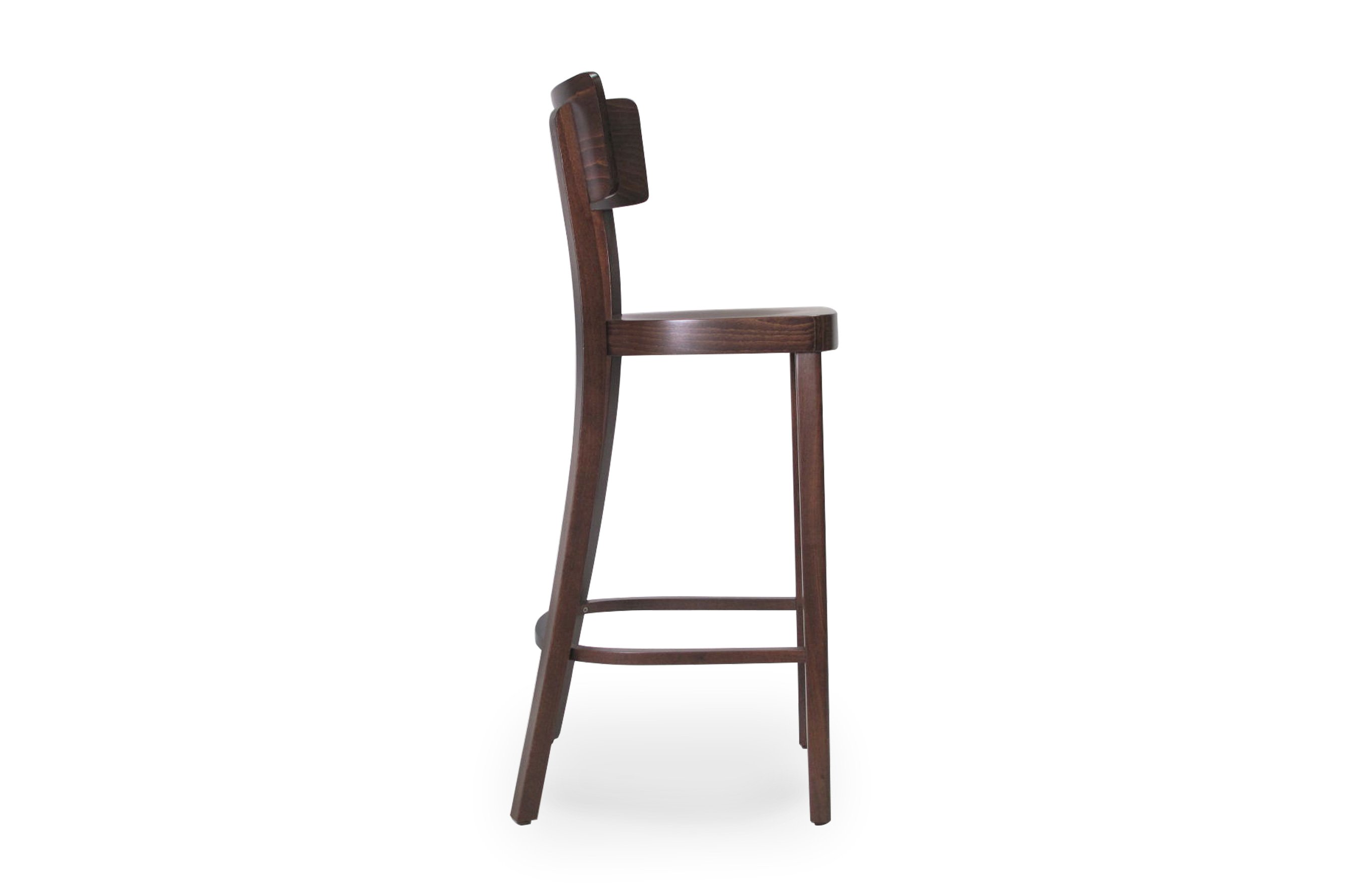 Salzburg Bentwood Barstool 75cm – Walnut 3