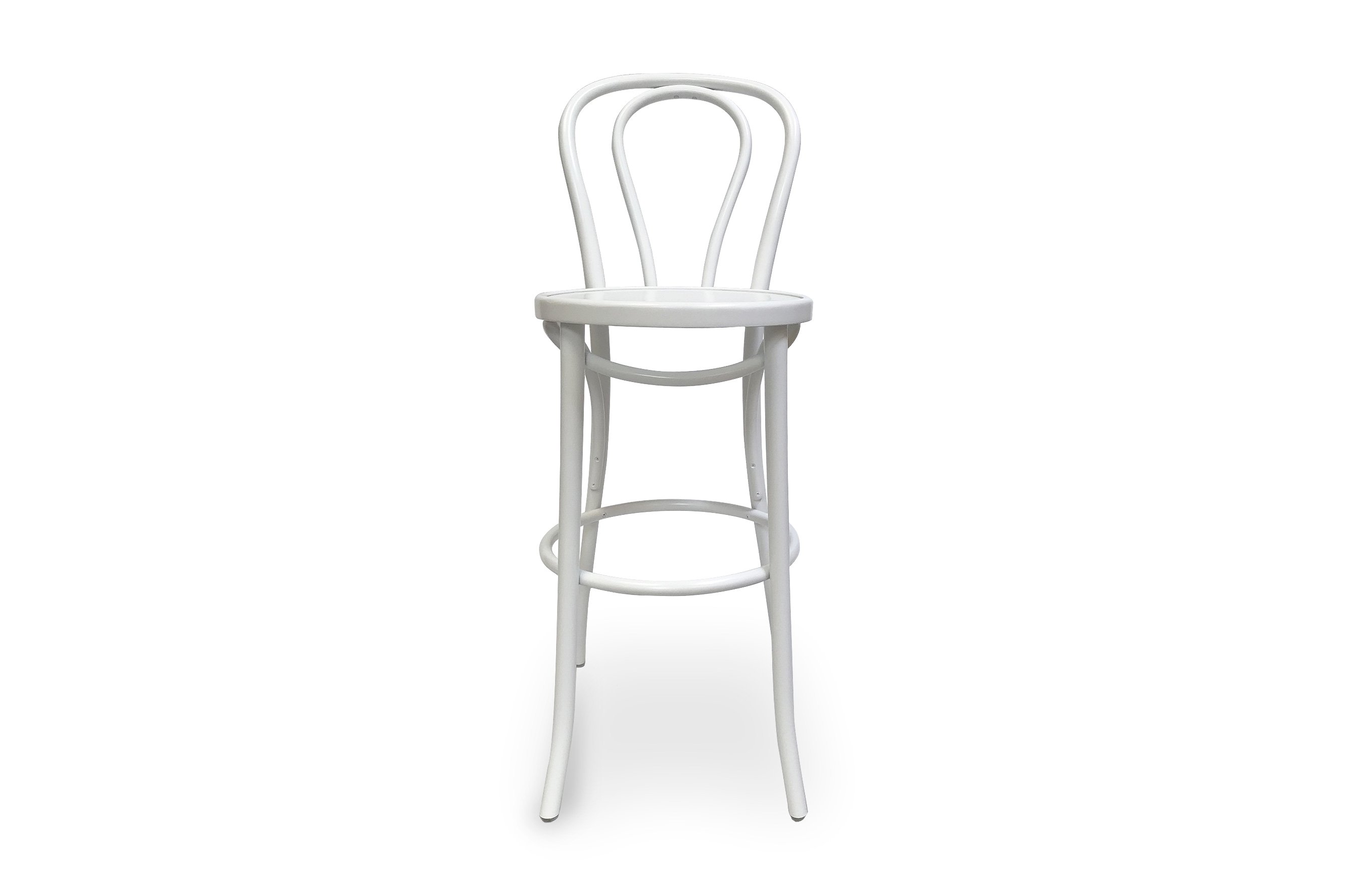 Vienna Bentwood Barstool 75cm – White 1