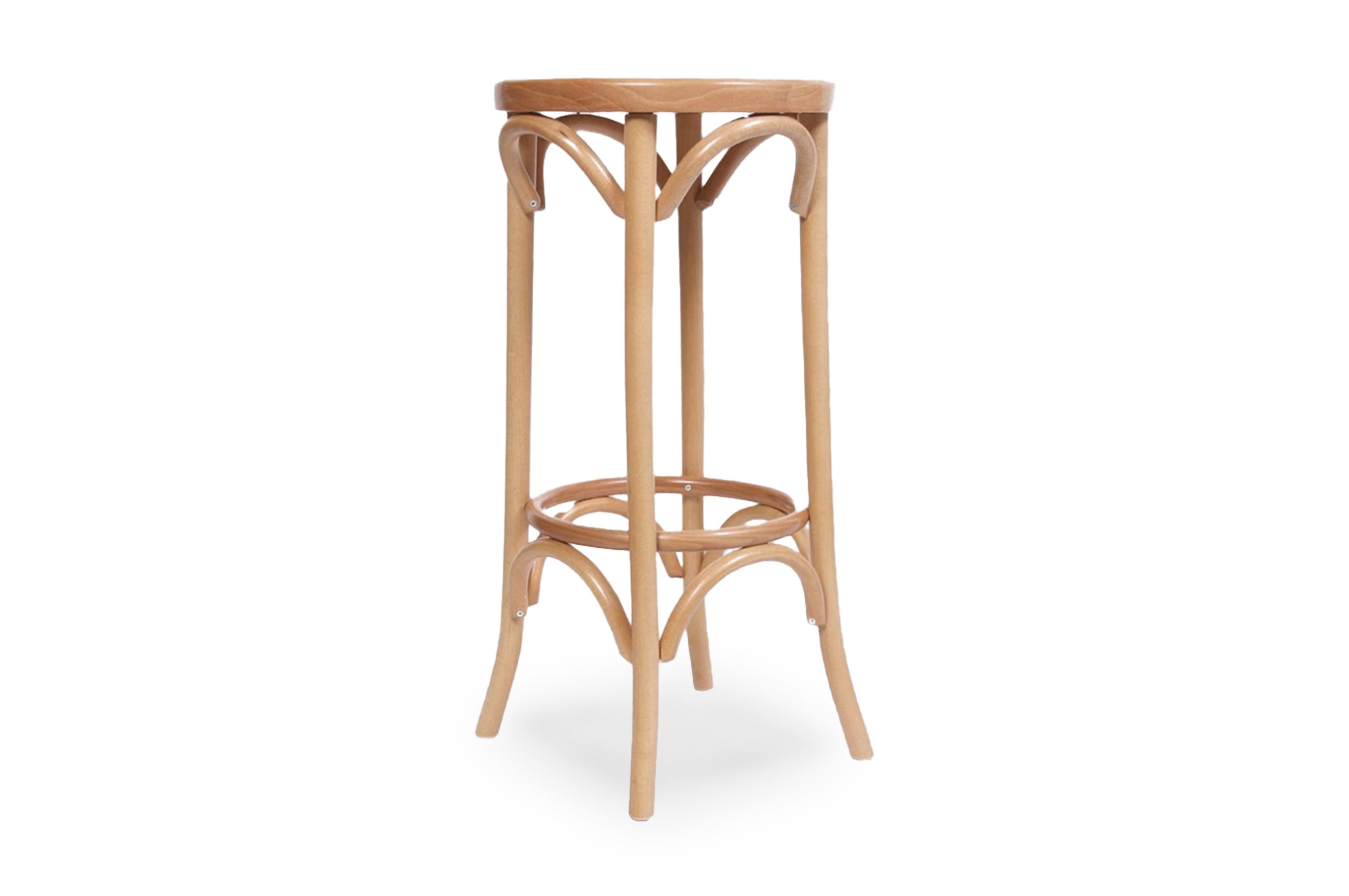 St Anton Bentwood Barstool 80cm – Natural 3