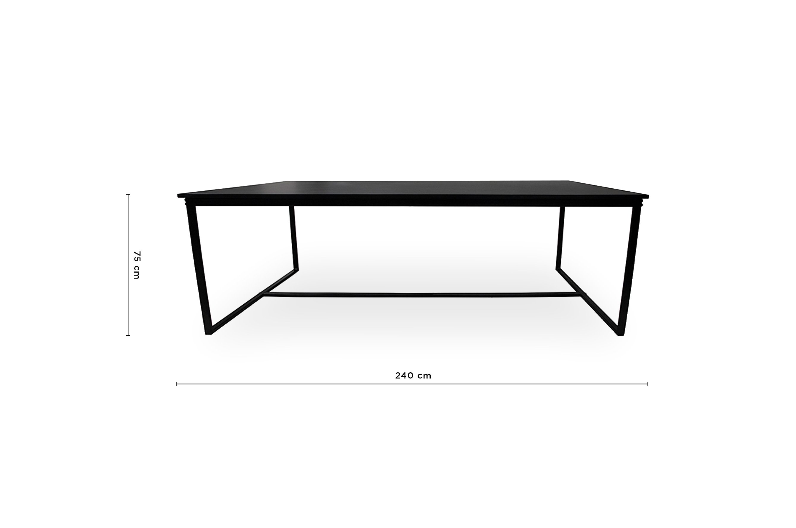 Masta Dining Table 240cm – Black 4
