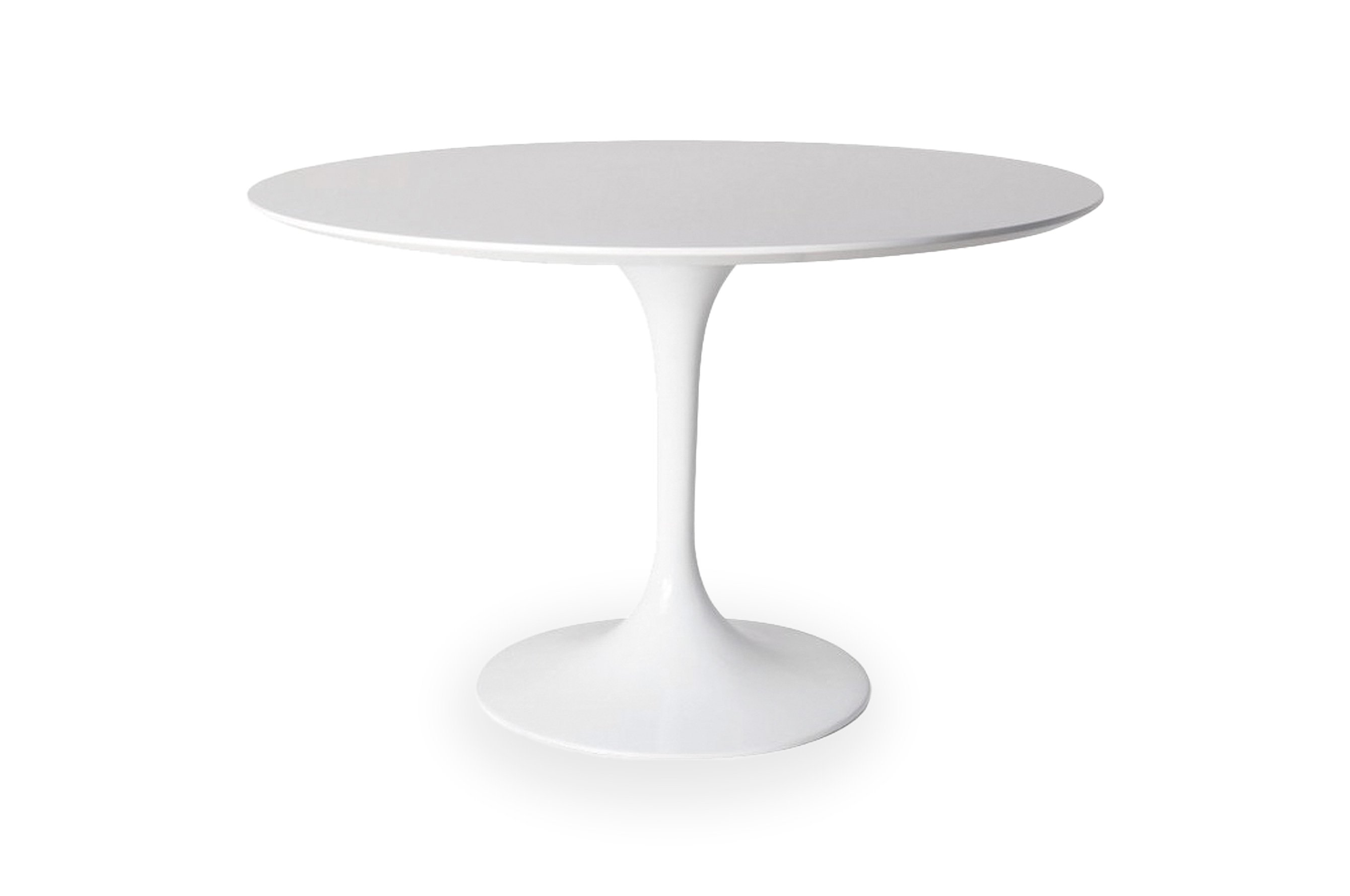 Replica Eero Saarinen Round Tulip Dining Table – White Wood 1