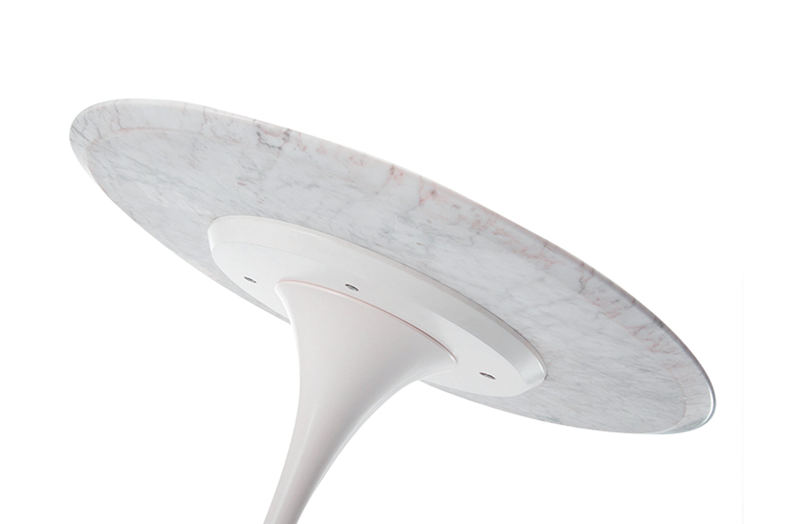 Replica Eero Saarinen Round Tulip Dining Table – White Marble 2