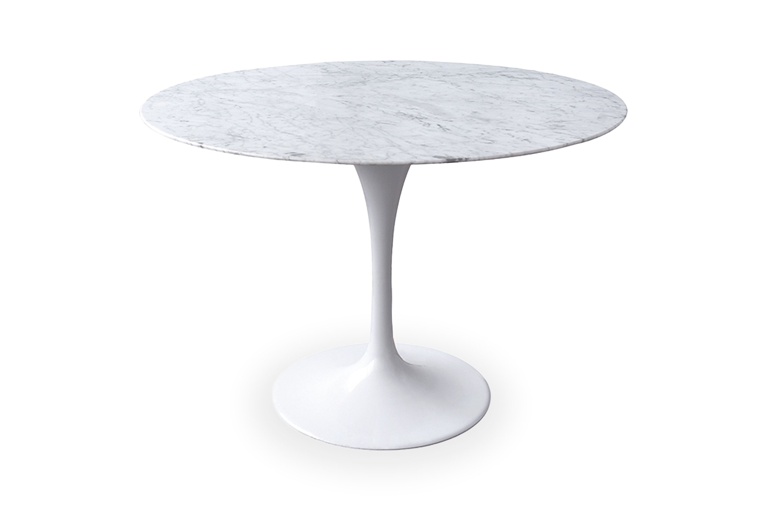 Replica Eero Saarinen Round Tulip Dining Table – White Marble 1