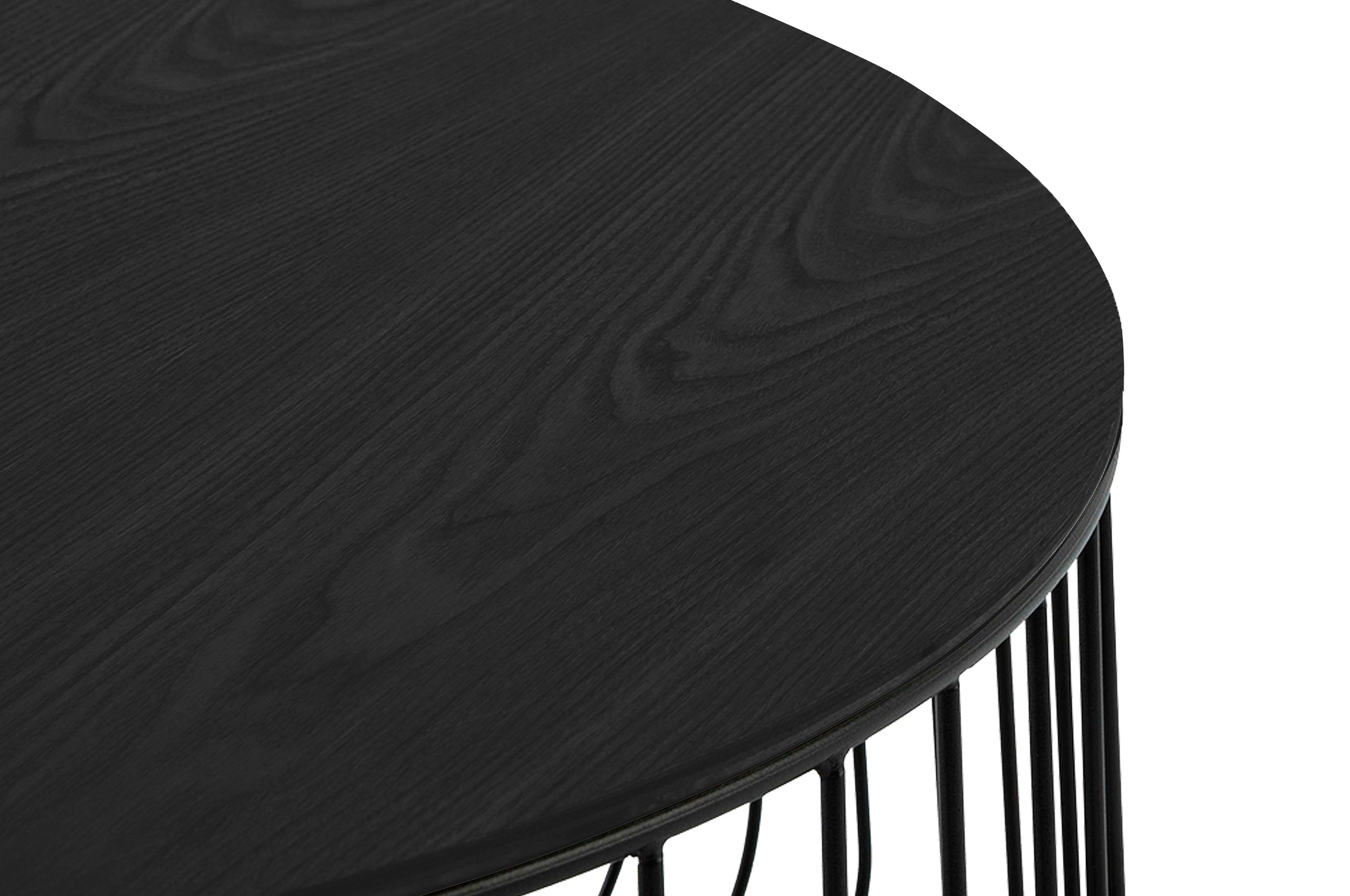 Novo Round Coffee Table Large – Black 3