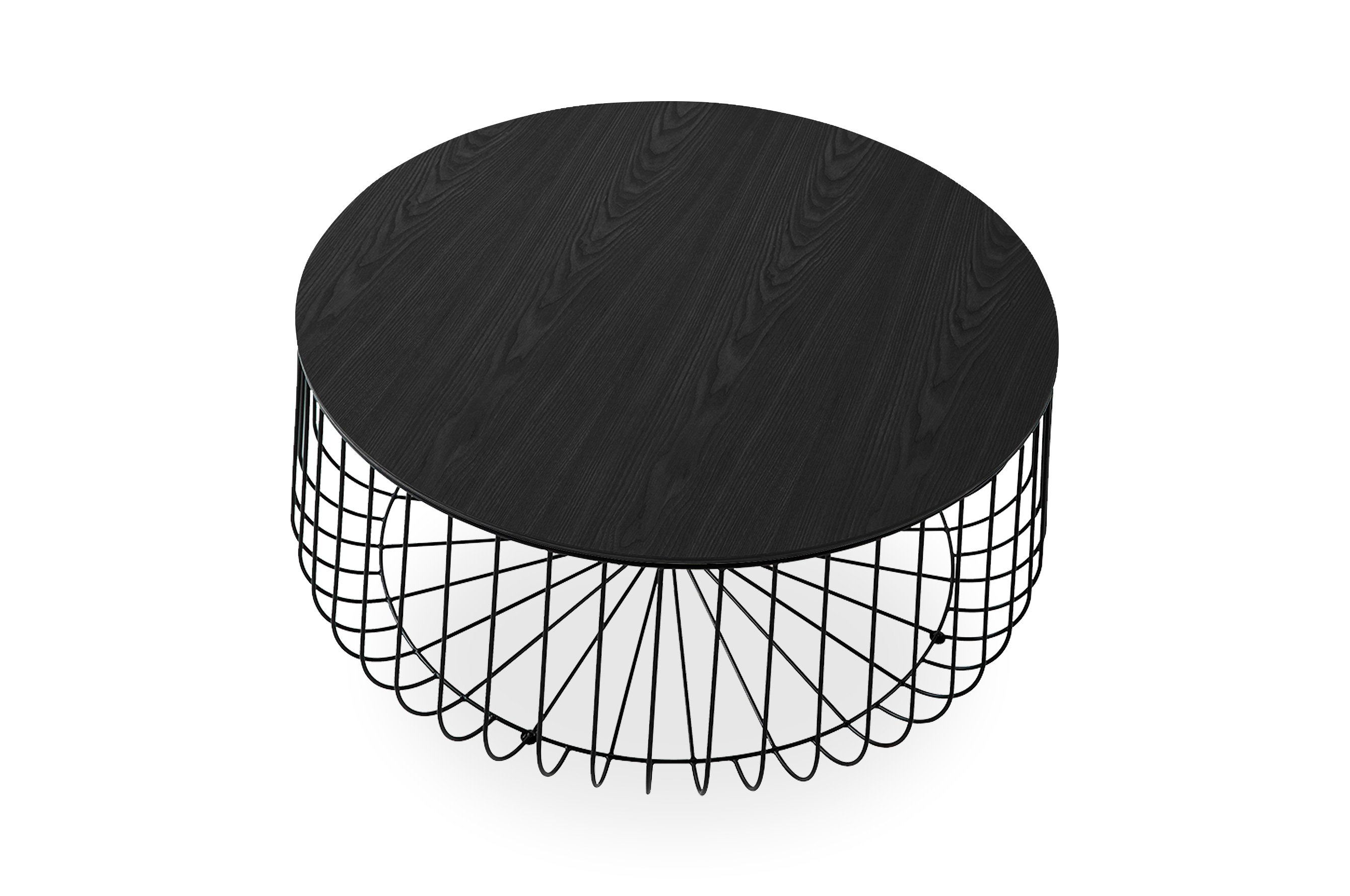 Novo Round Coffee Table Large – Black 2