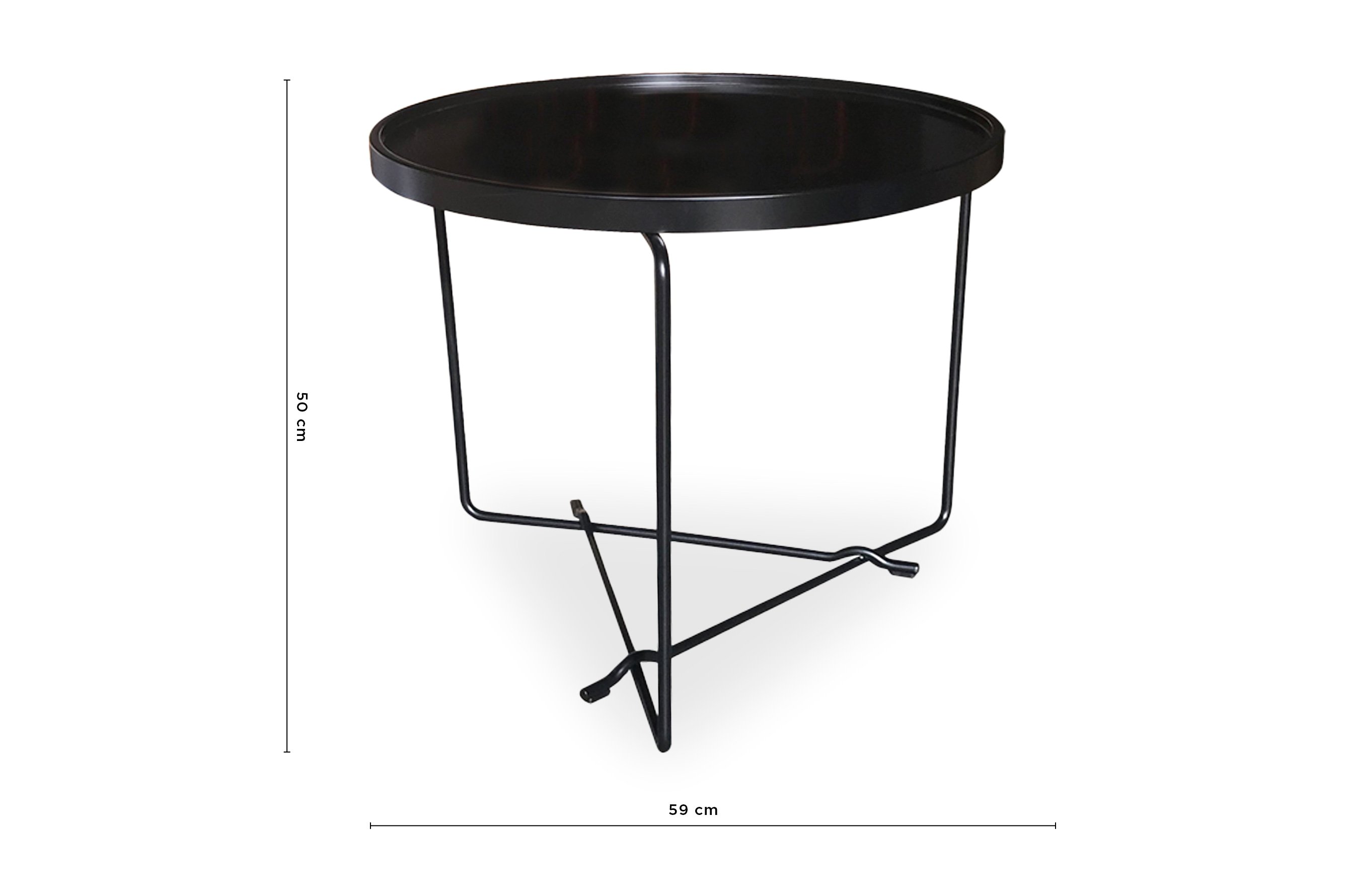 Rod Side Table – Black 3