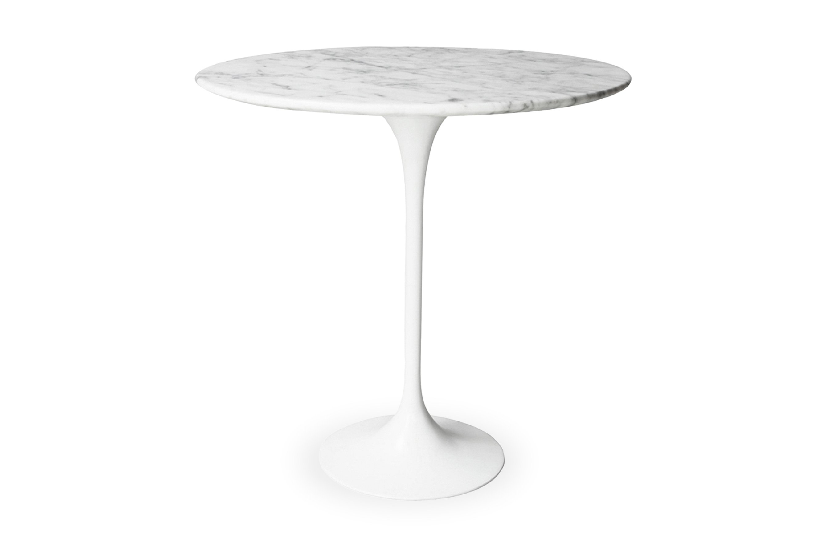 Replica Eero Saarinen Tulip Side Table – White Marble 1